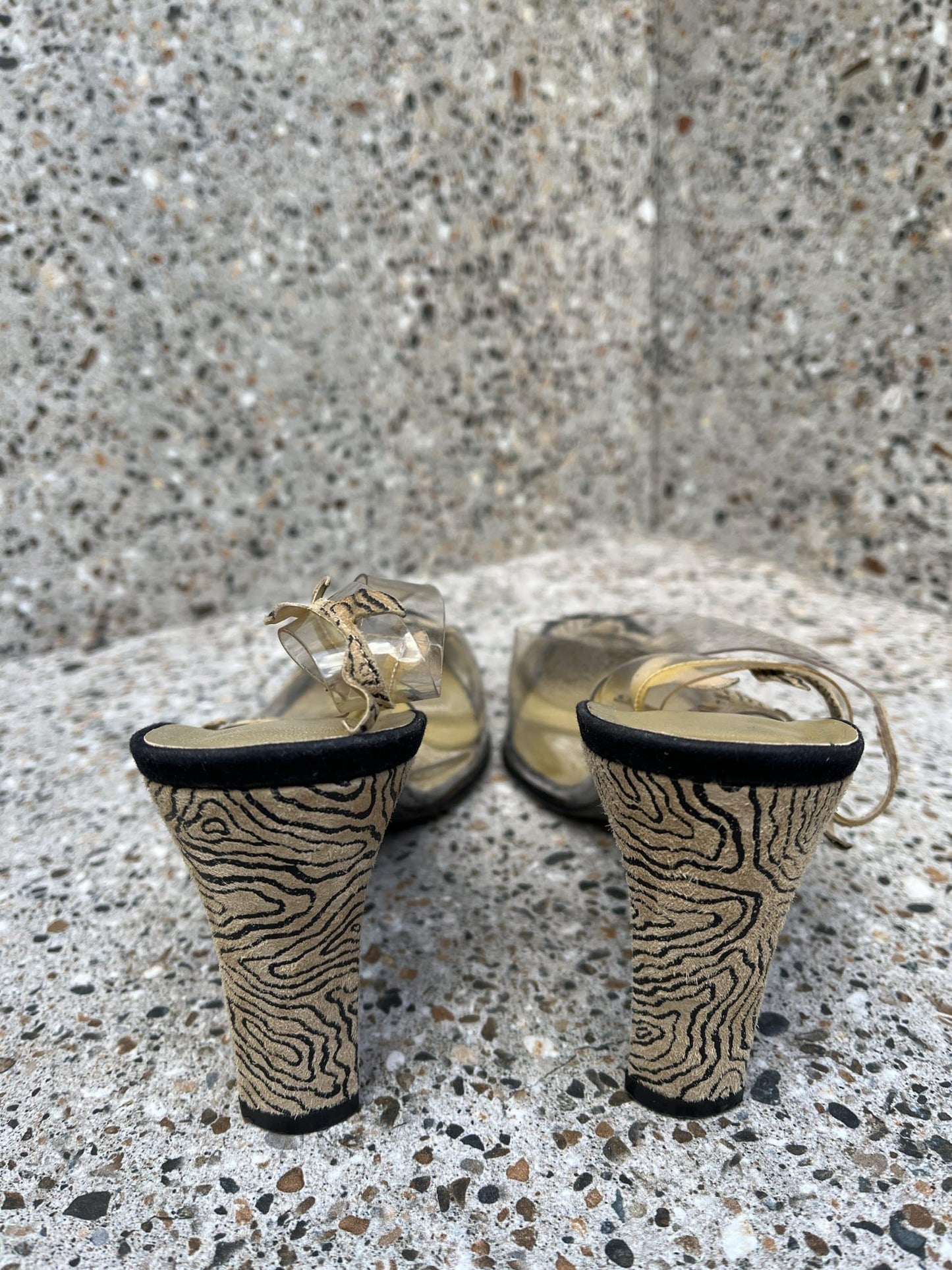 Vintage suede heels size 5