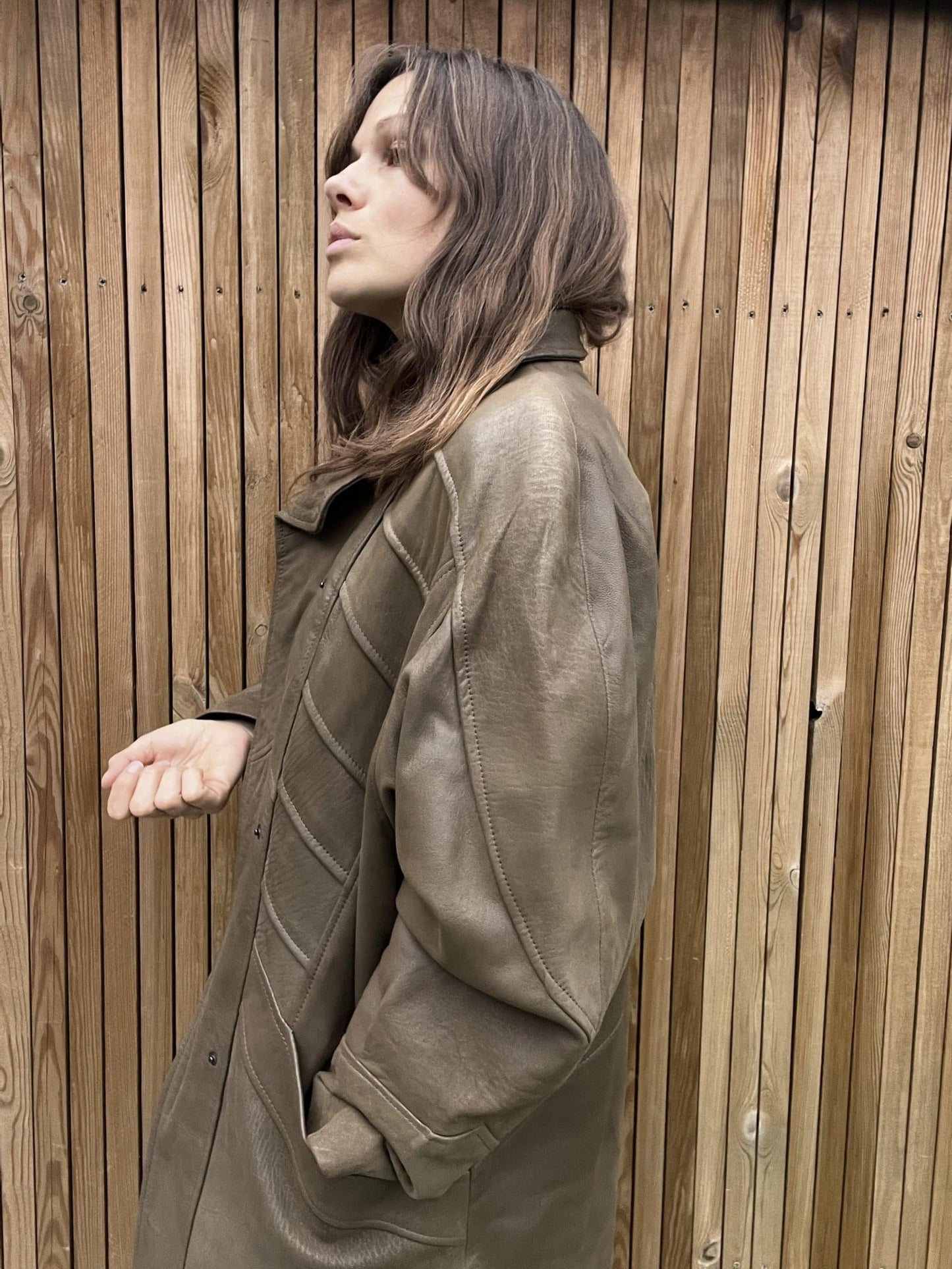 Vintage leather jacket size 14