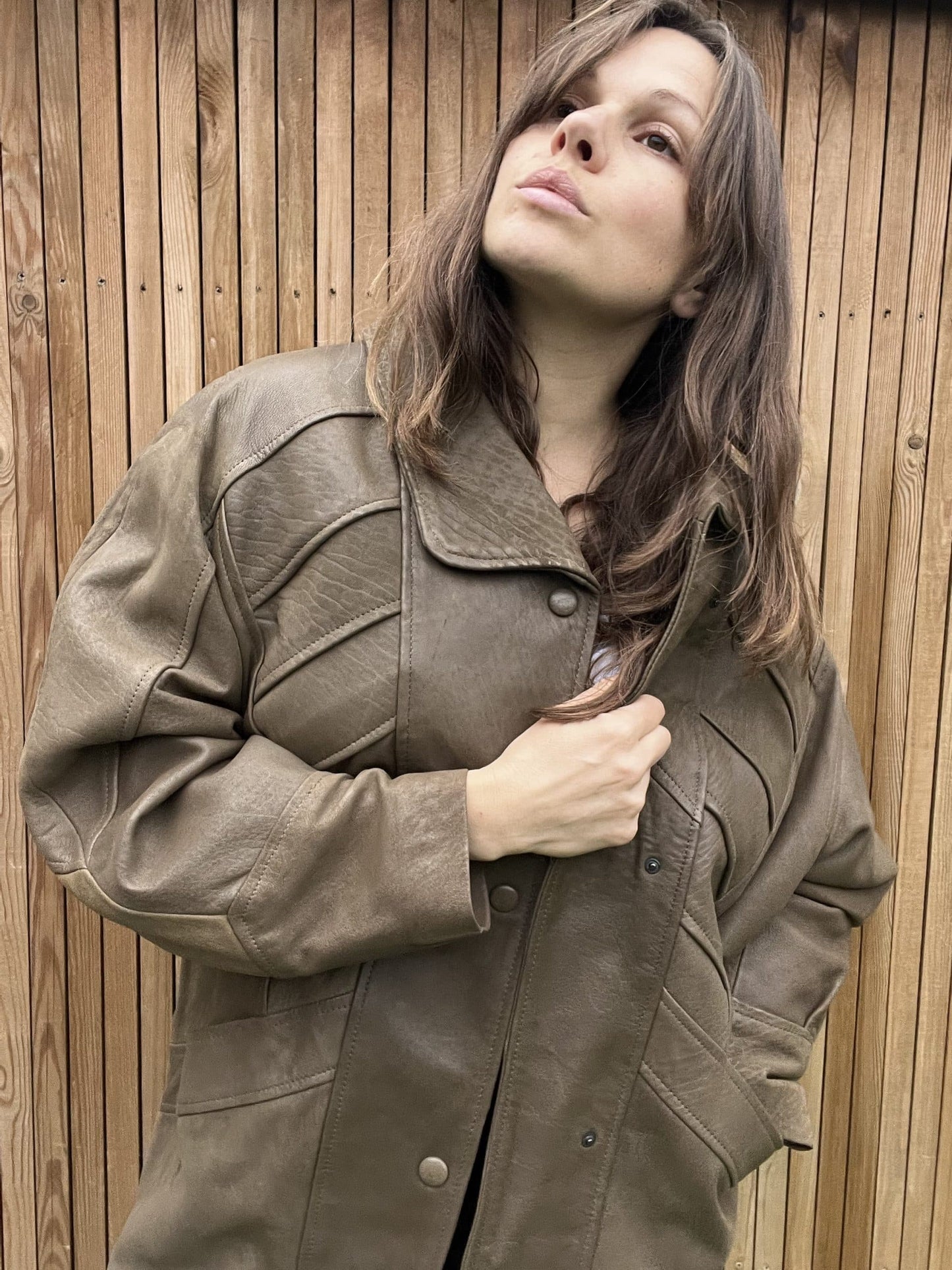 Vintage leather jacket size 14