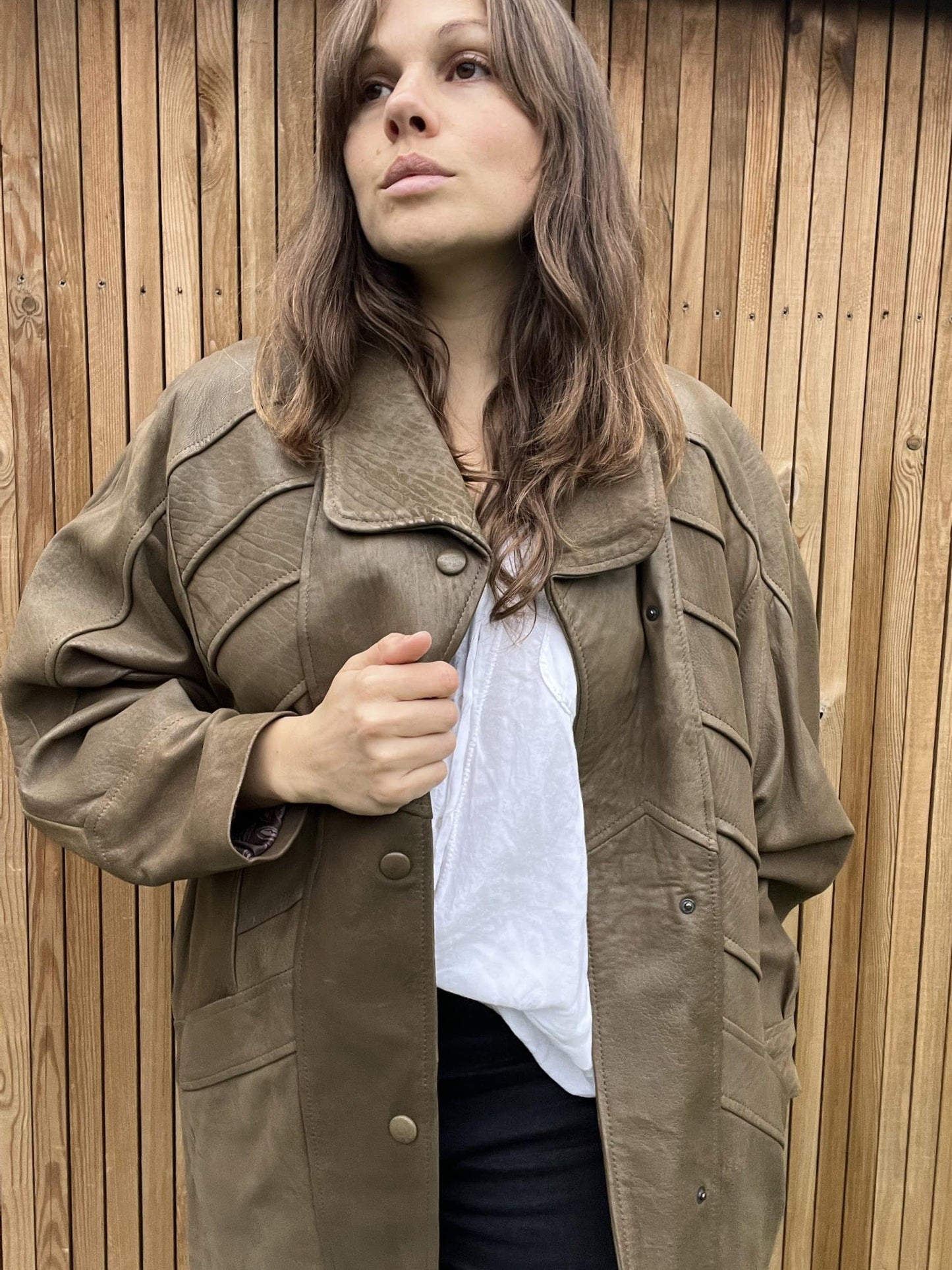Vintage leather jacket size 14