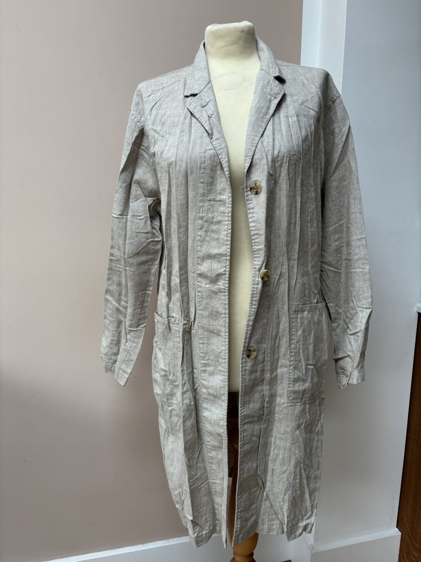 Linen cotton mix jacket size S