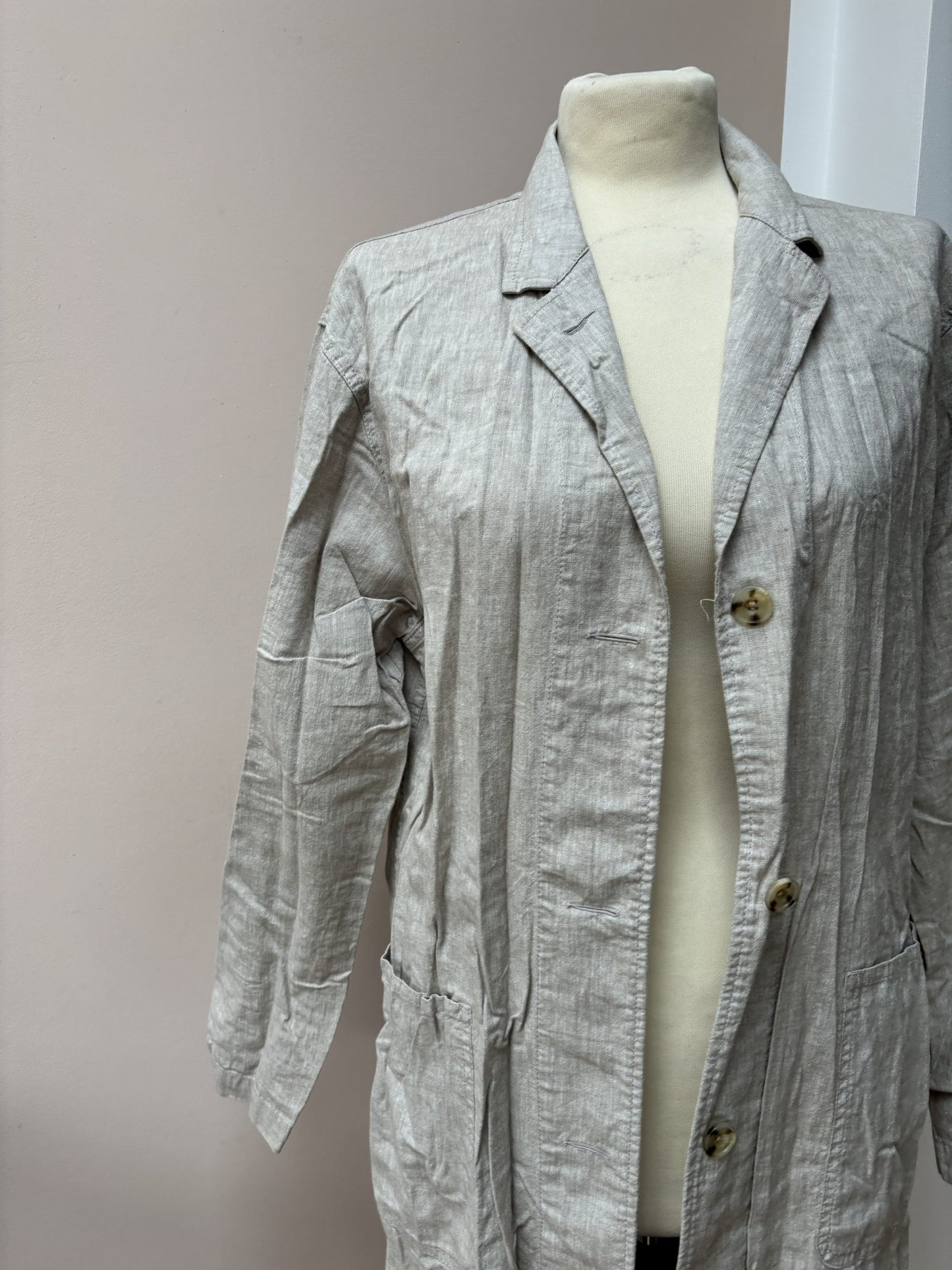 Linen cotton mix jacket size S