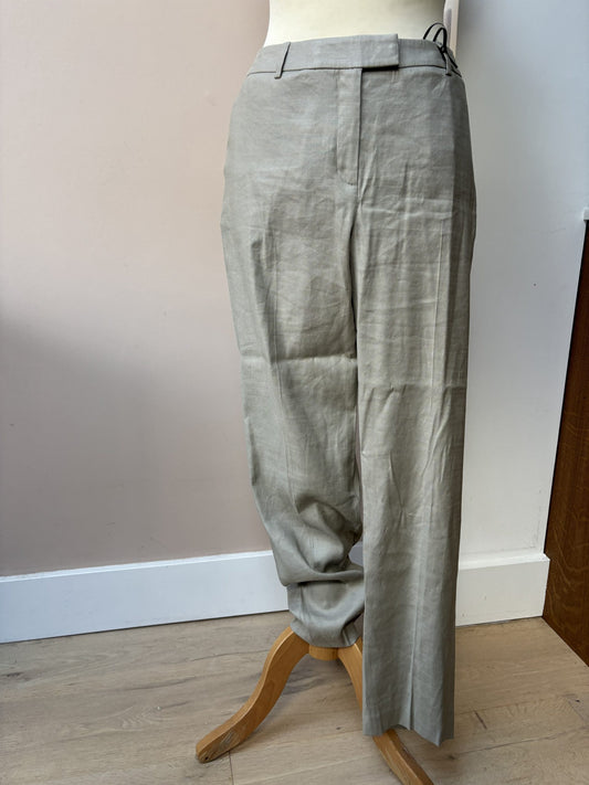 Grey beige tailored trousers size 14 BNWT