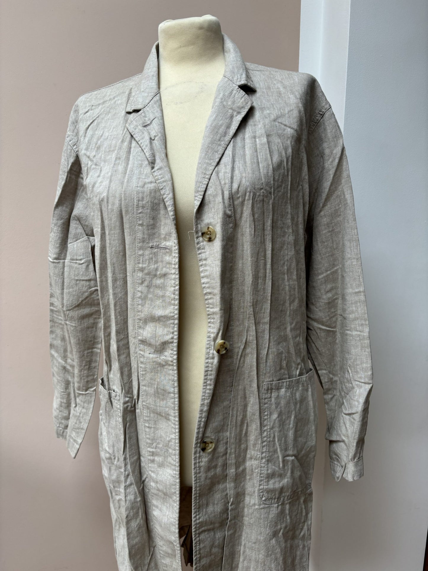 Linen cotton mix jacket size S