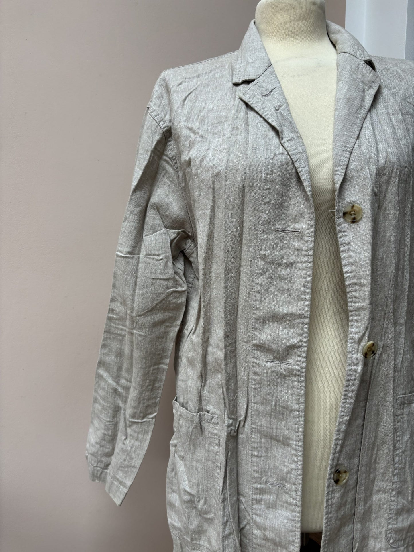 Linen cotton mix jacket size S