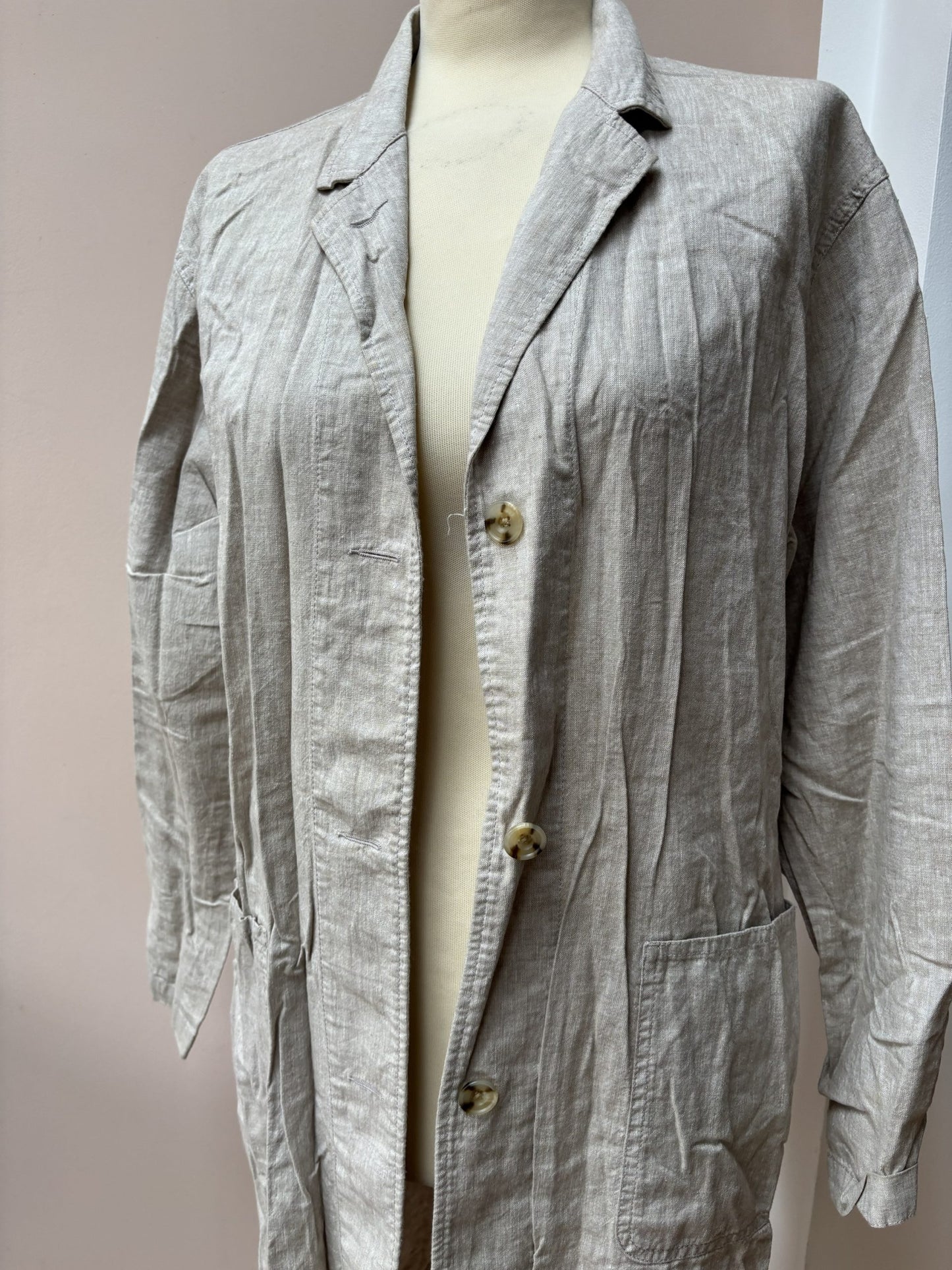 Linen cotton mix jacket size S