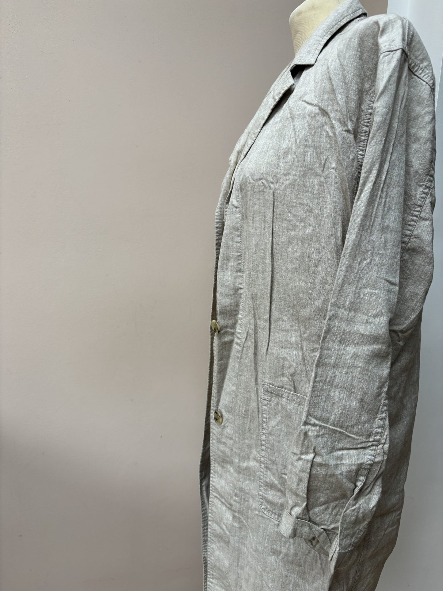 Linen cotton mix jacket size S