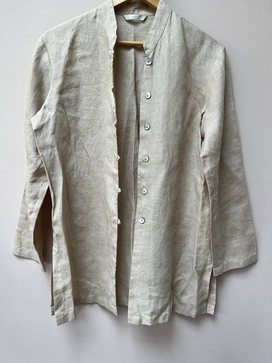 Vintage 100% linen light jacket size uk12