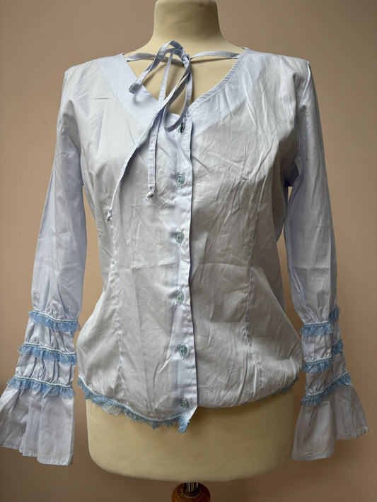 Blue cotton shirt BNWT size 10/12