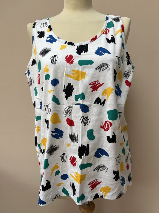 Paint splatter vest size 12/14