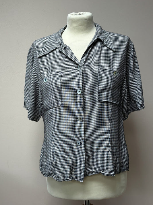Vintage check top size 10/12