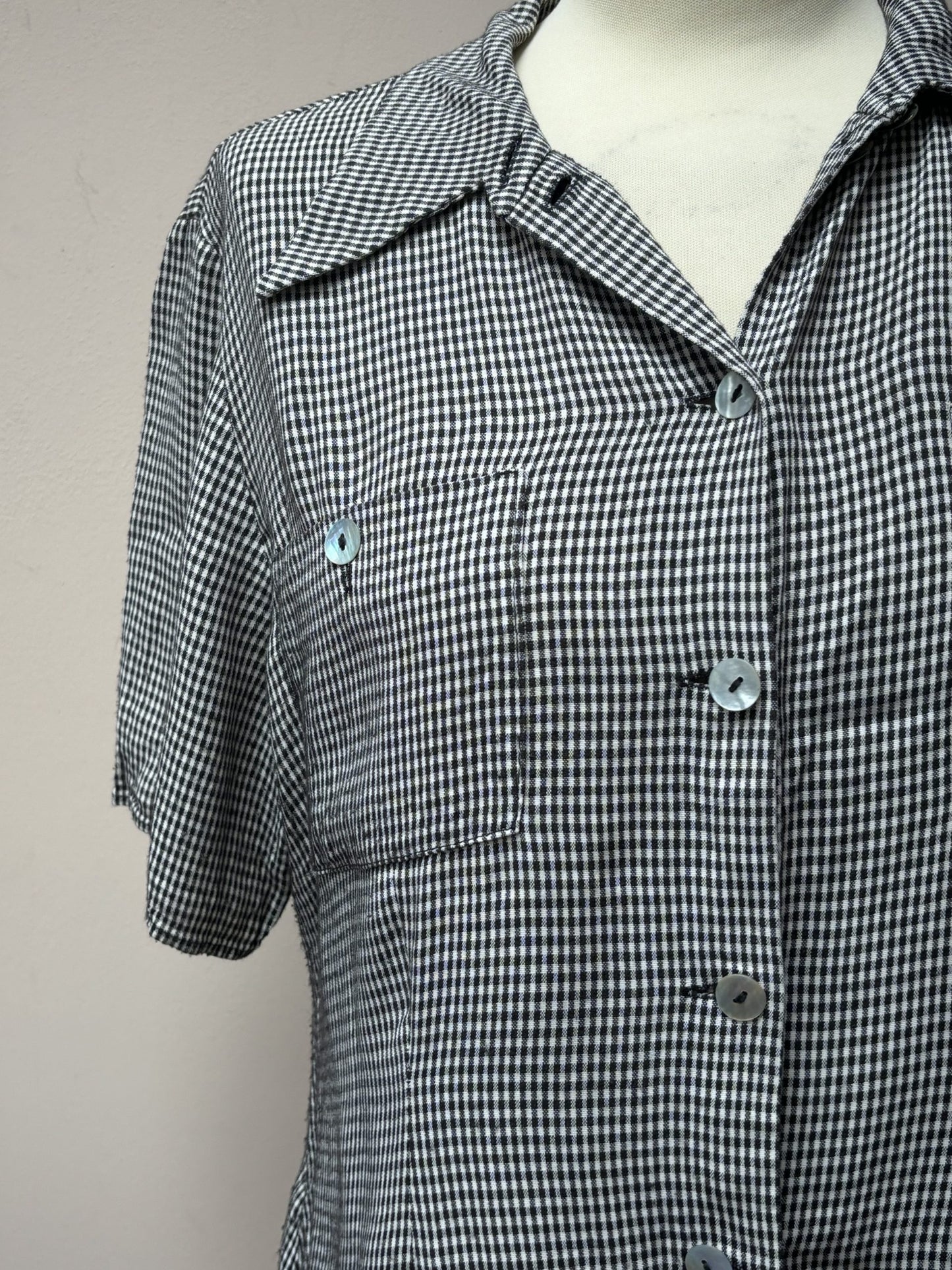 Vintage check top size 10/12