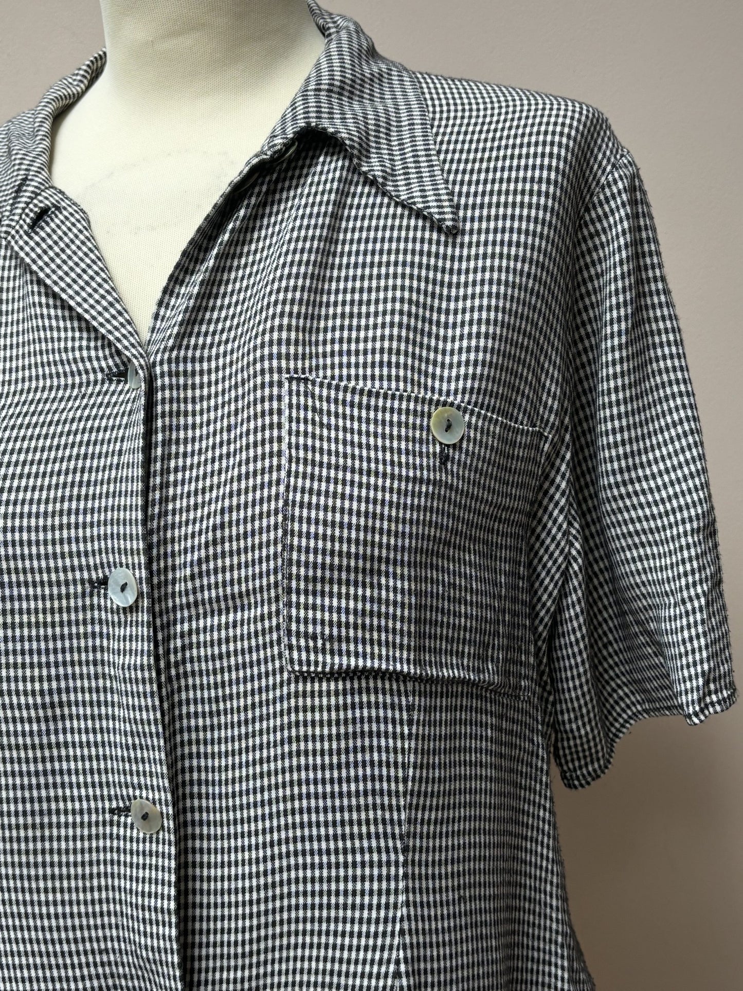 Vintage check top size 10/12