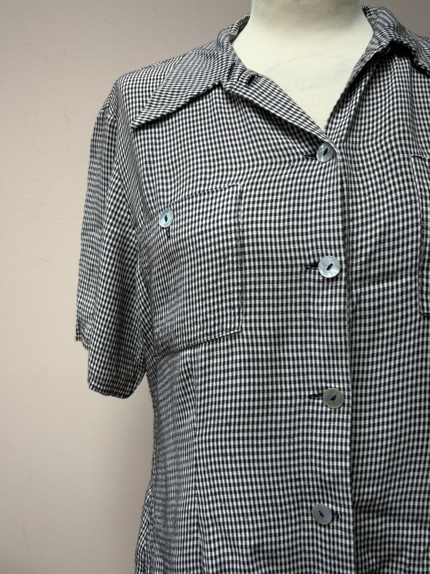 Vintage check top size 10/12
