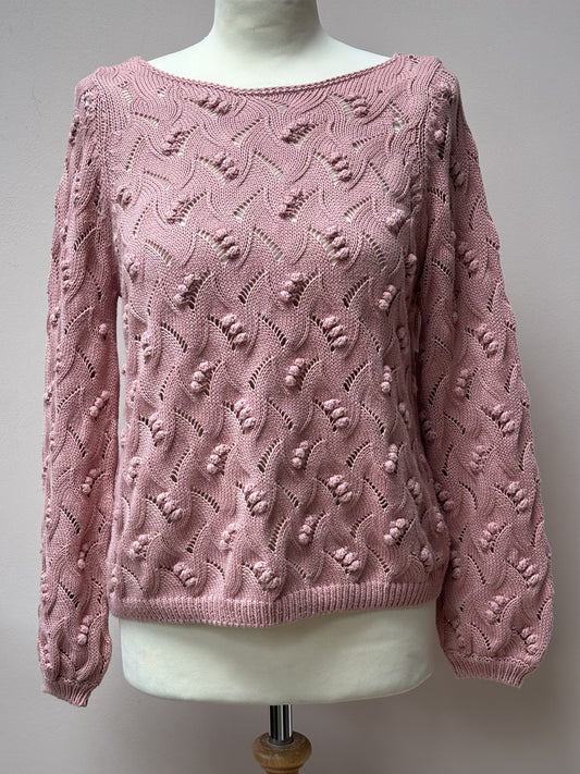 Sezane pink cotton jumper size S