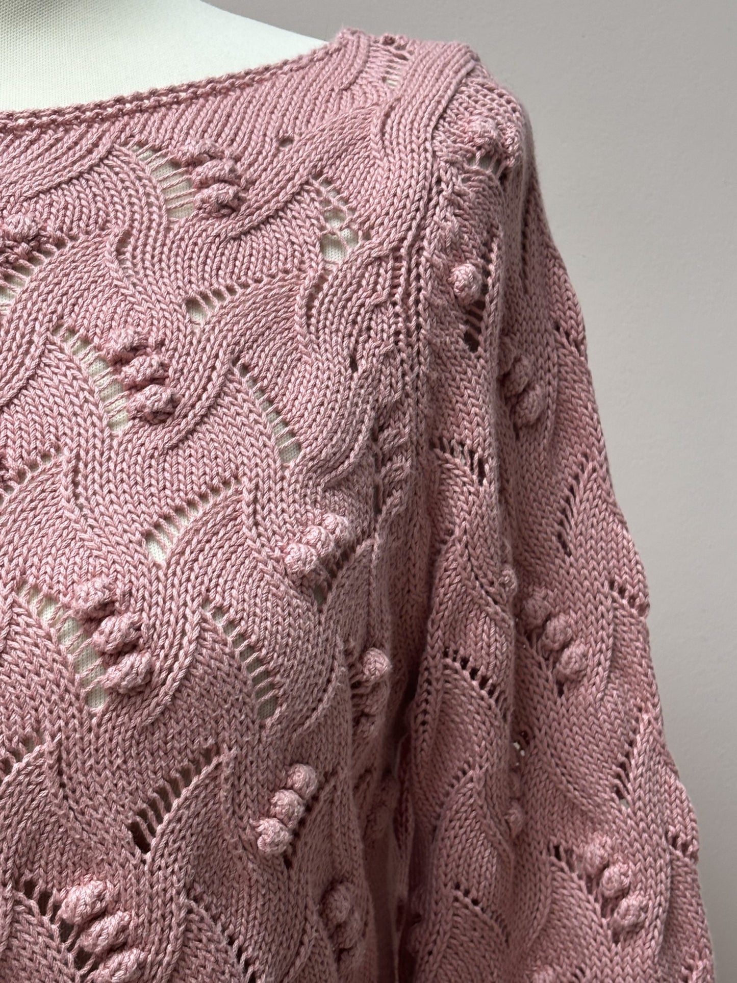 Sezane pink cotton jumper size S