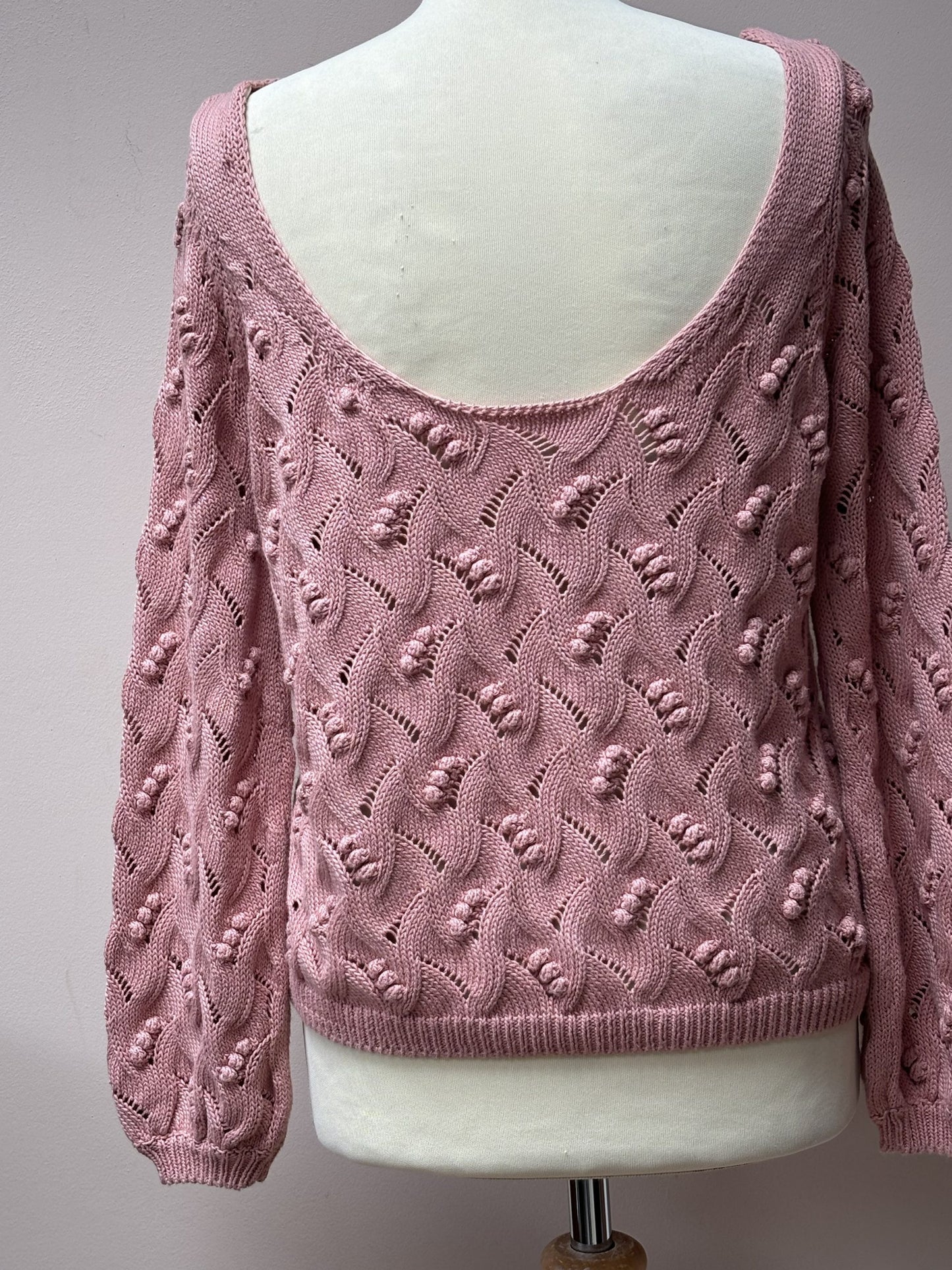 Sezane pink cotton jumper size S