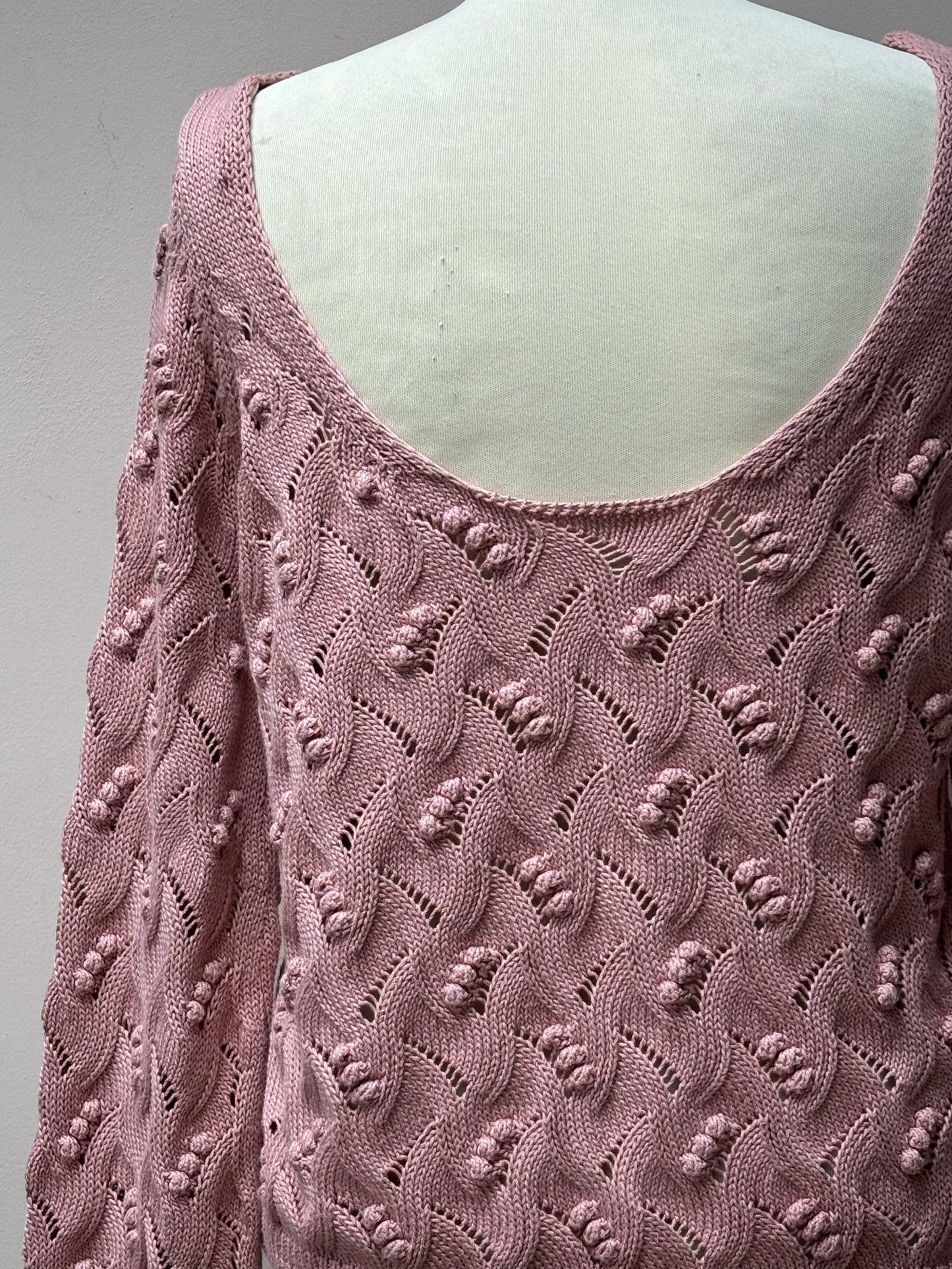 Sezane pink cotton jumper size S