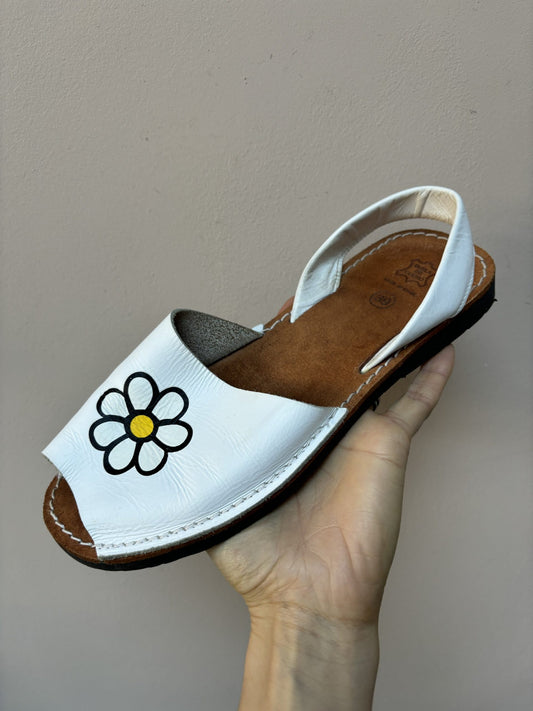 Leather slingback sandals size UK6