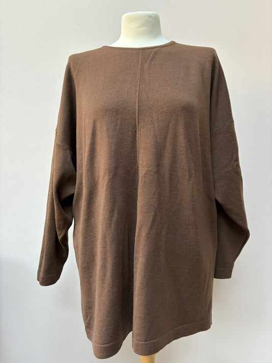 Vintage wool brown top size 18