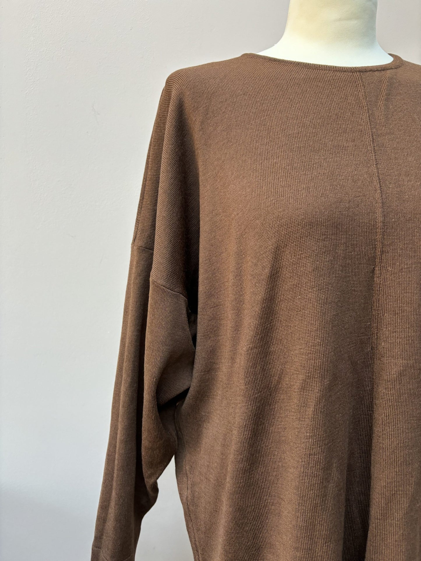 Vintage wool brown top size 18