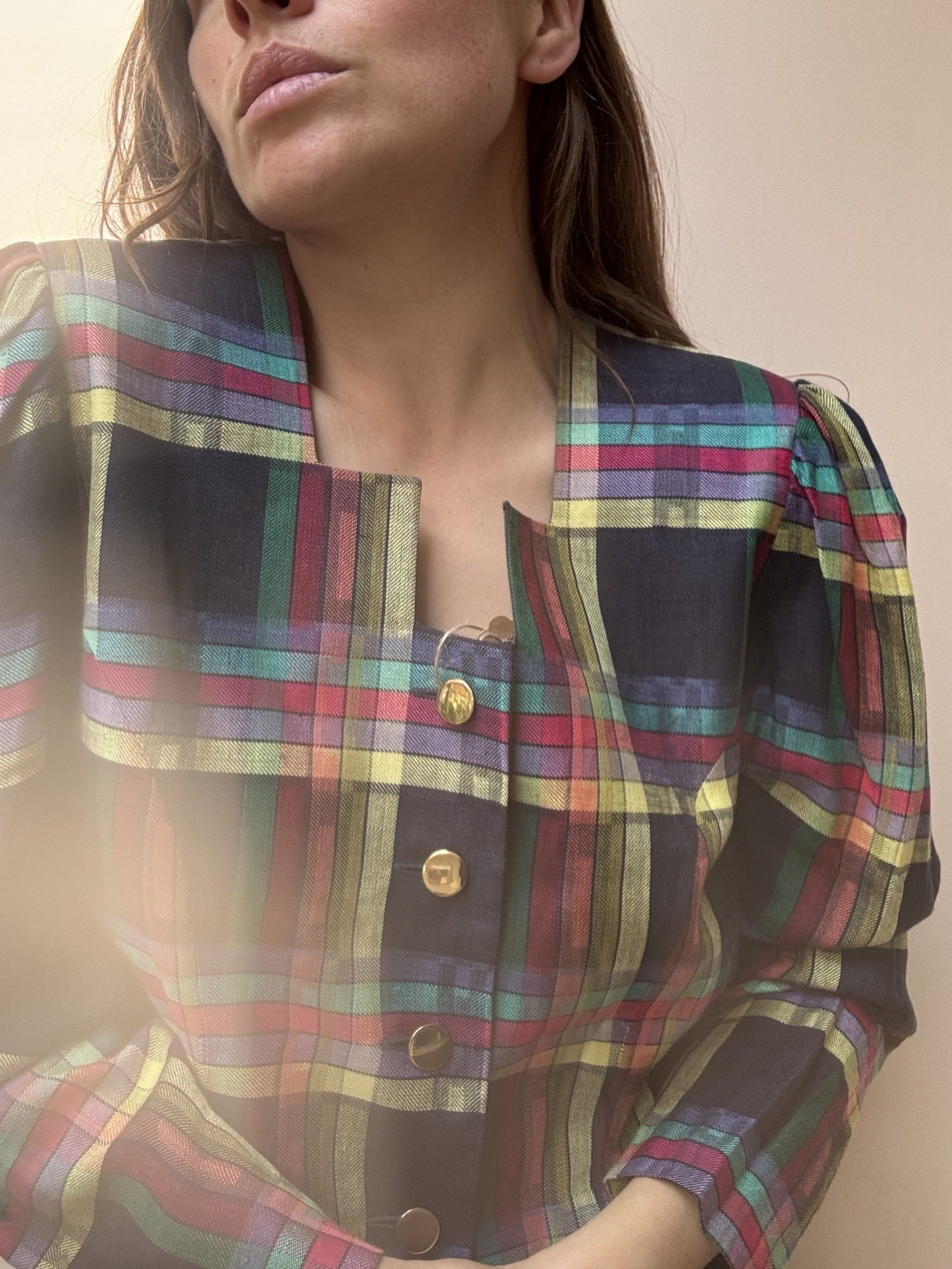 Vintage linen mix jacket size 12