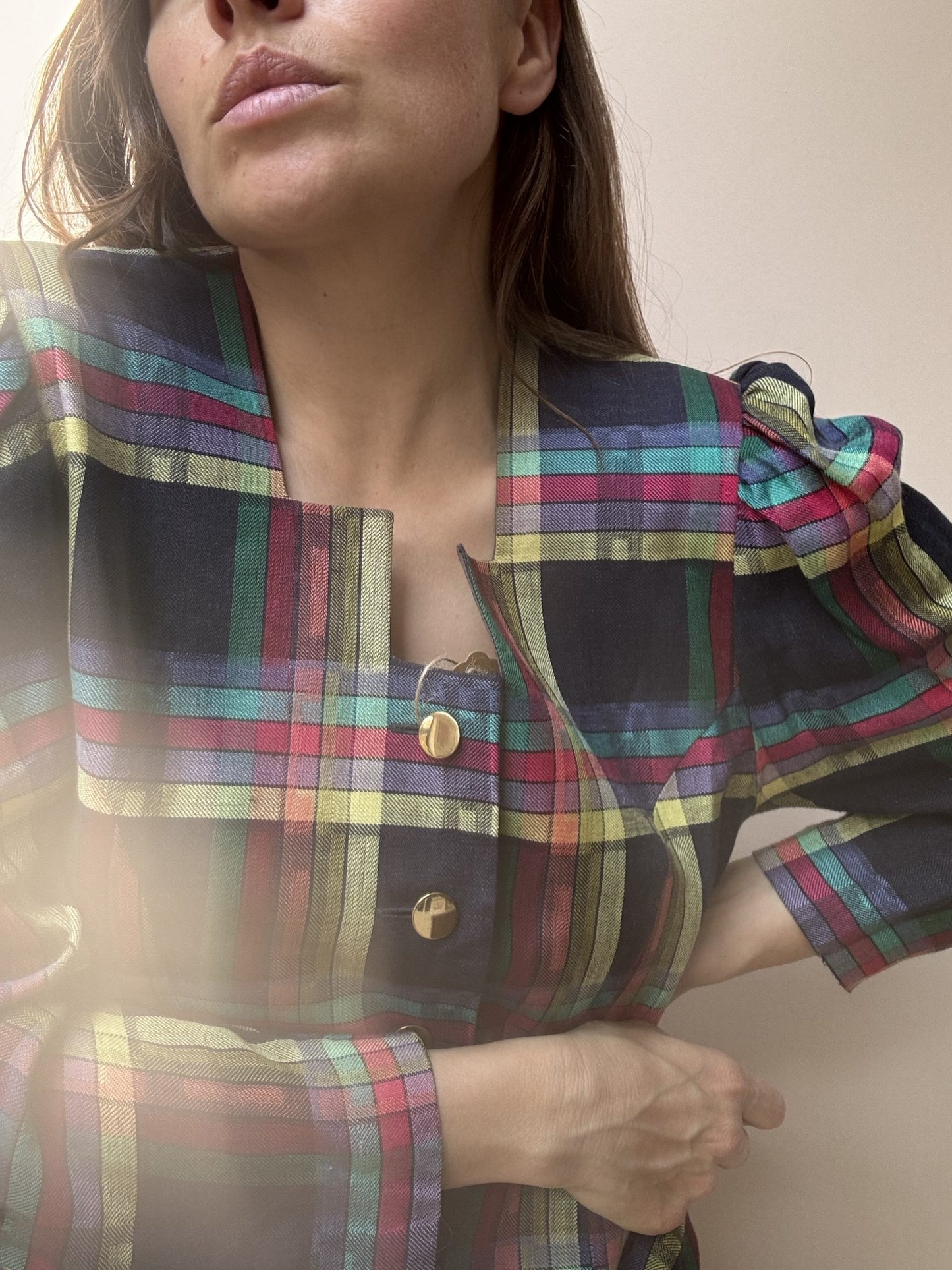 Vintage linen mix jacket size 12