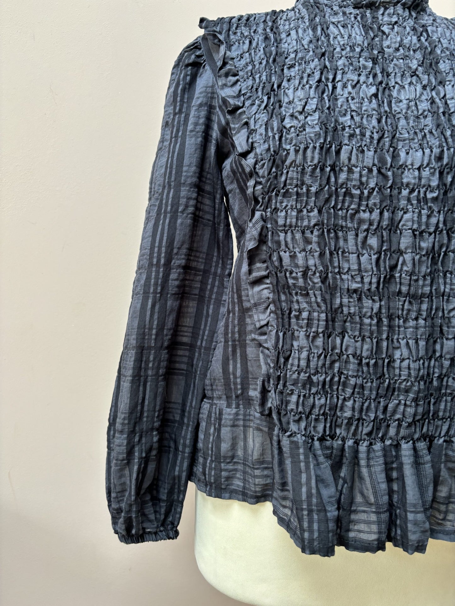 Smocked front top size 10