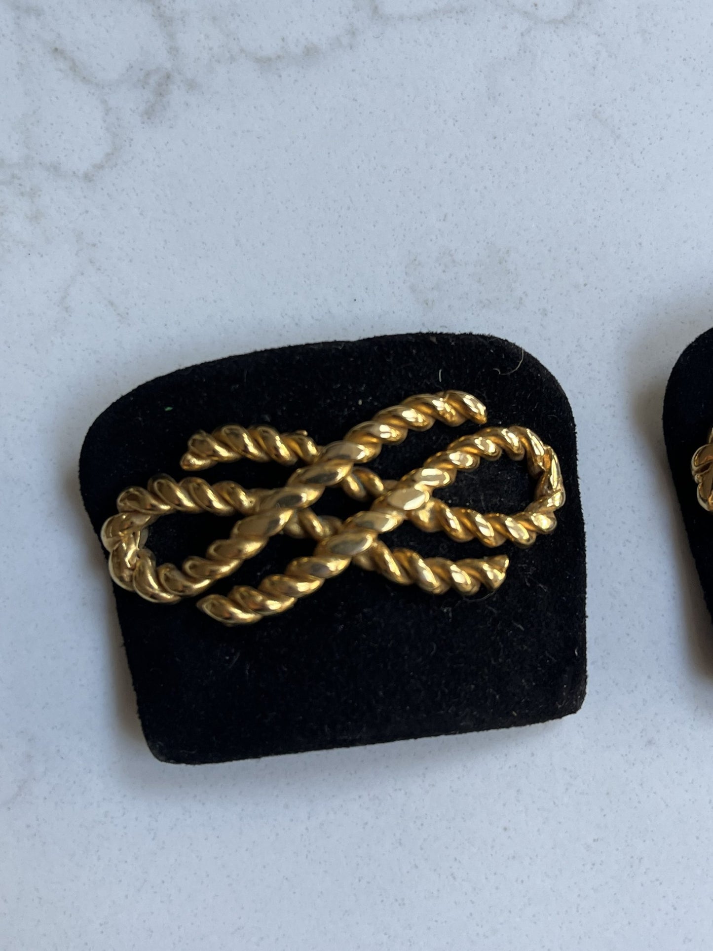 Black leather gold buckle shoe fronts