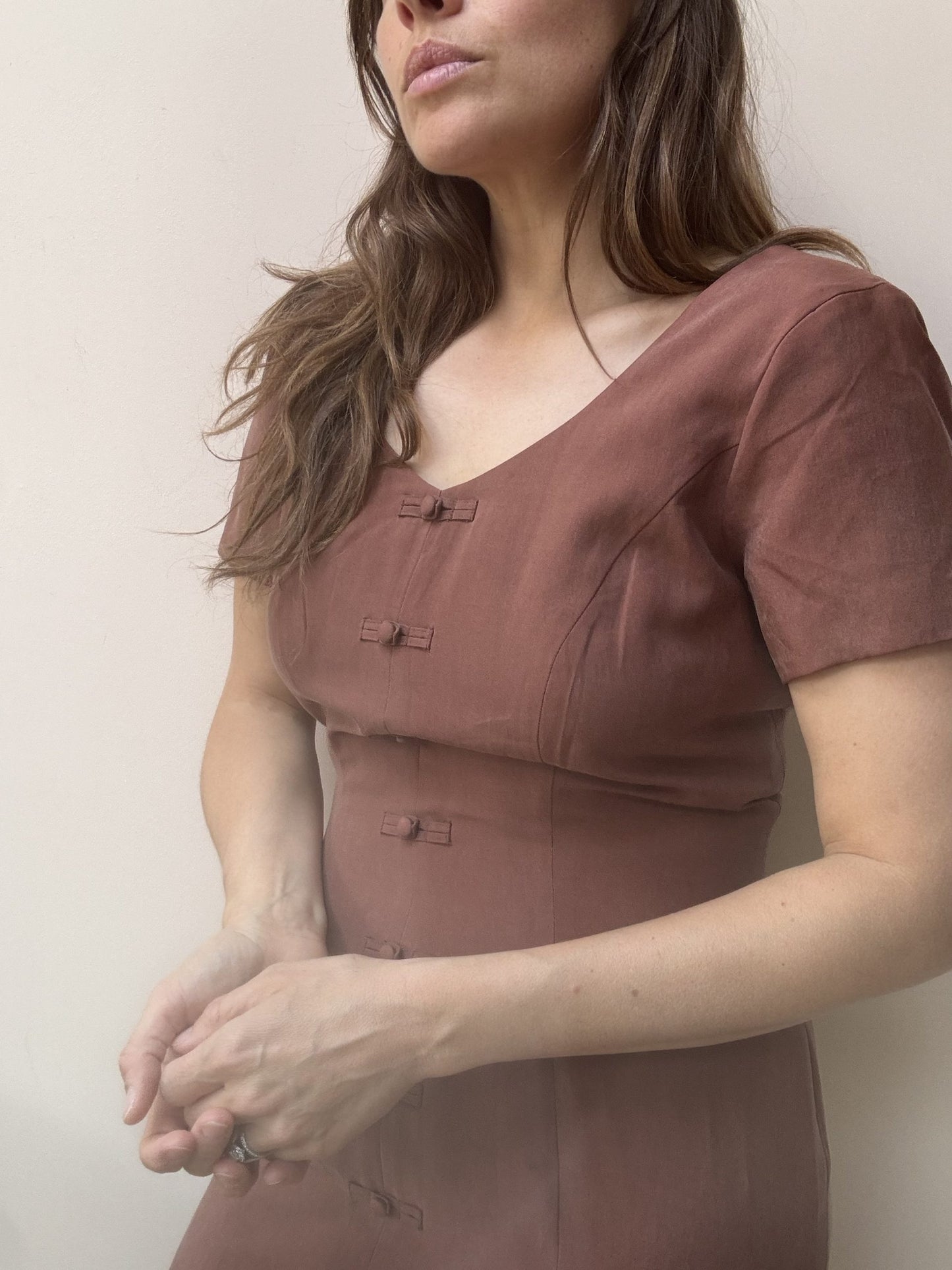 Vintage maroon dress size 8/10