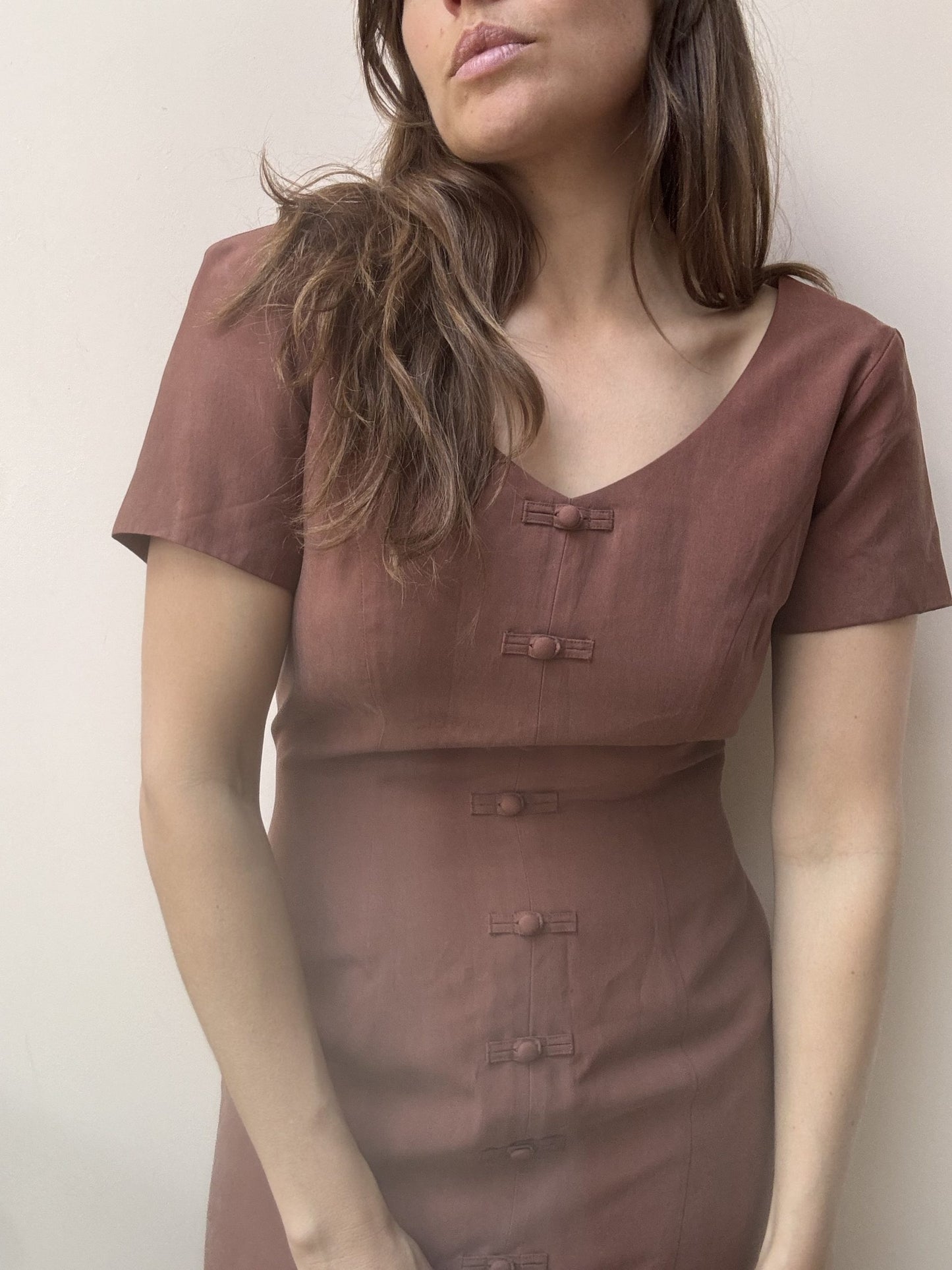 Vintage maroon dress size 8/10