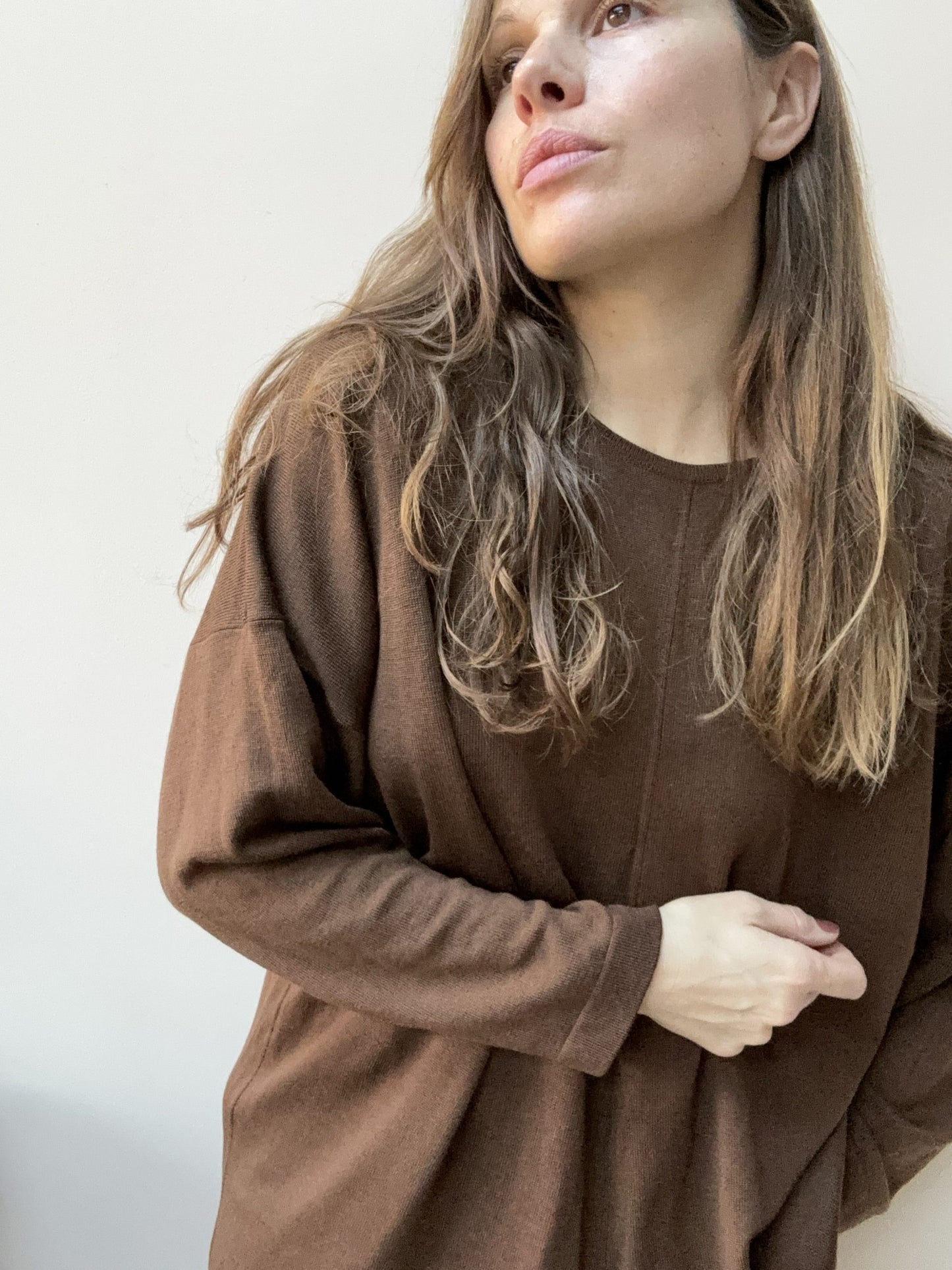 Vintage wool brown top size 18