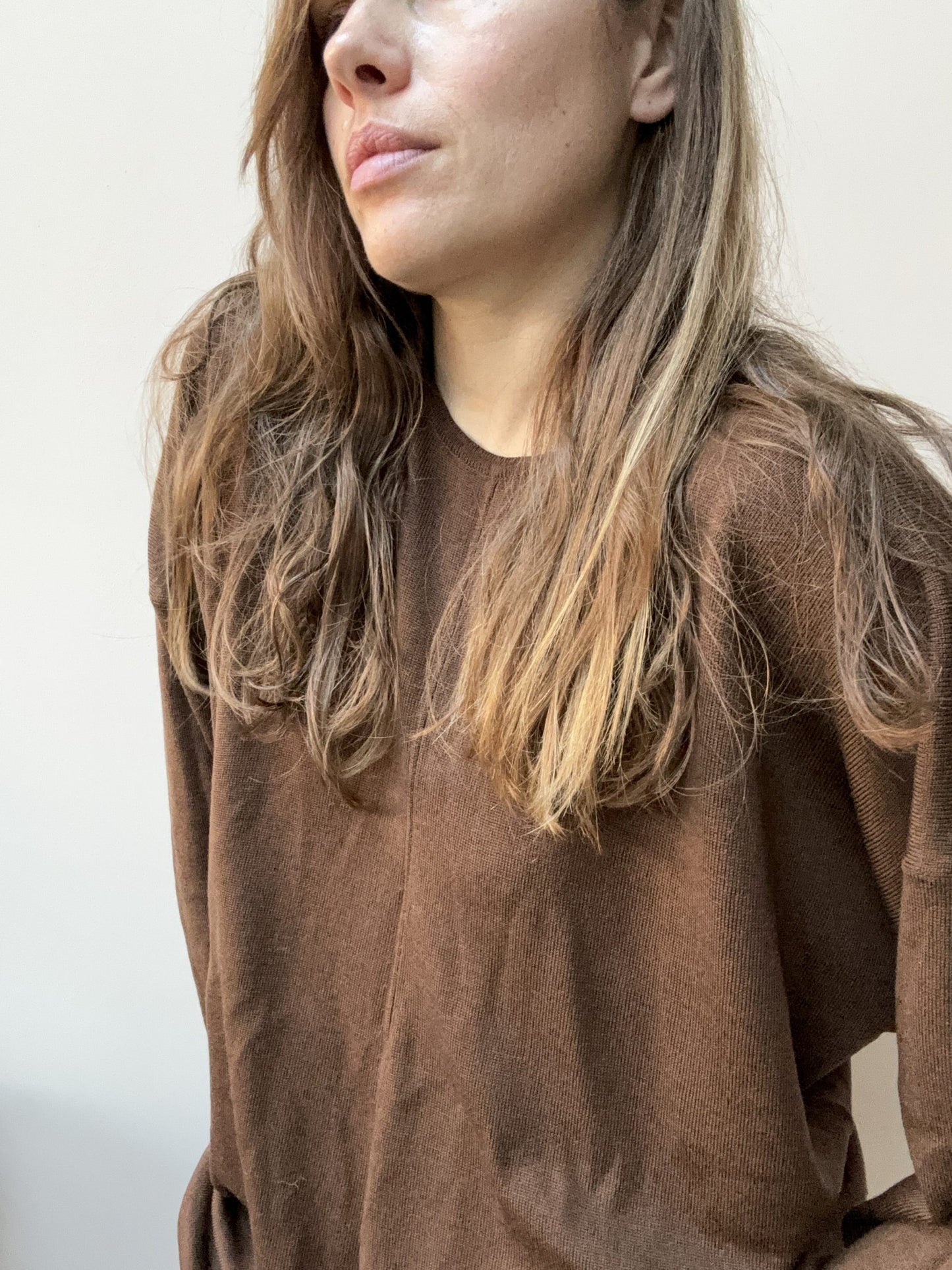 Vintage wool brown top size 18