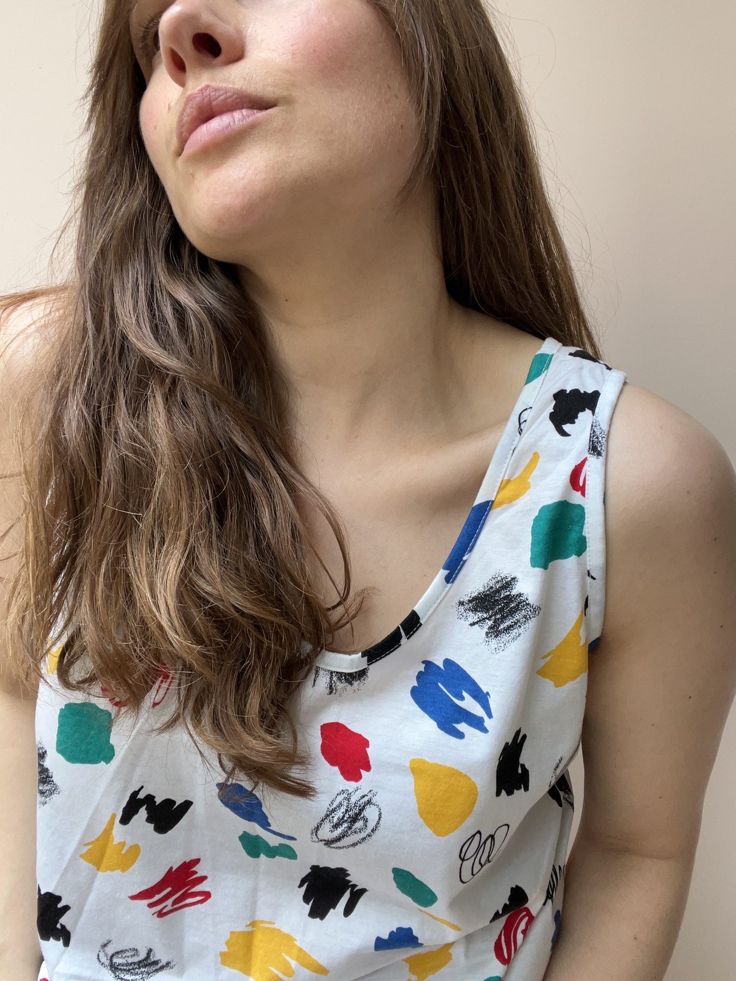 Paint splatter vest size 12/14