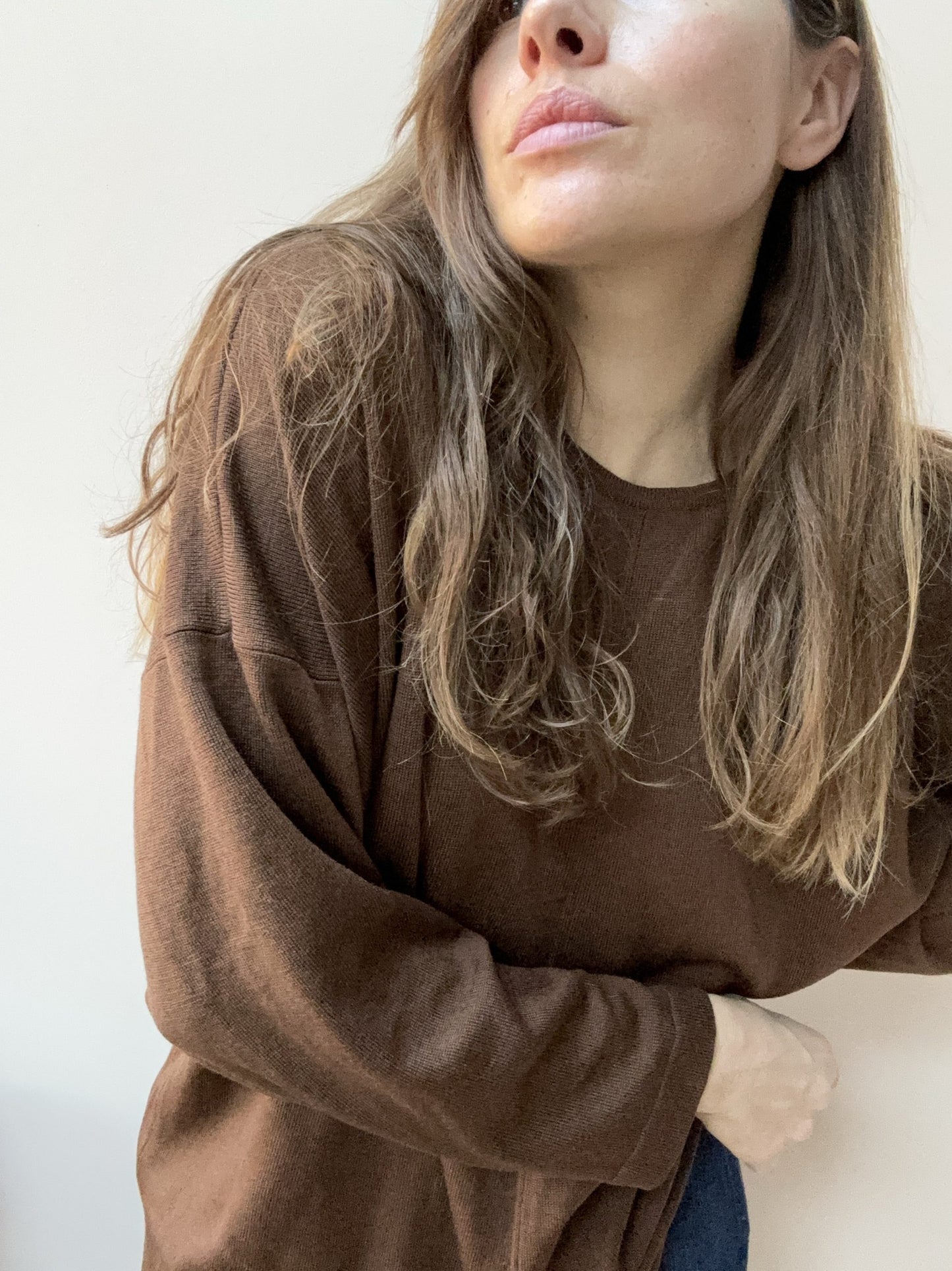 Vintage wool brown top size 18