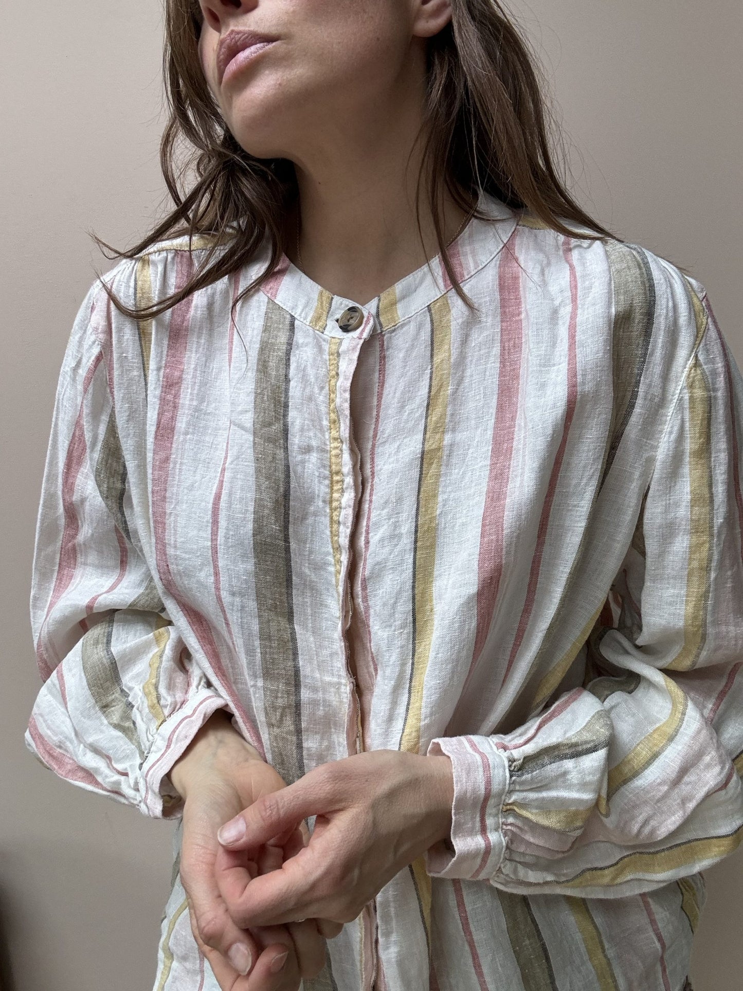 Linen shirt size UK20