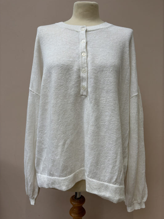 White linen jumper size 18/20