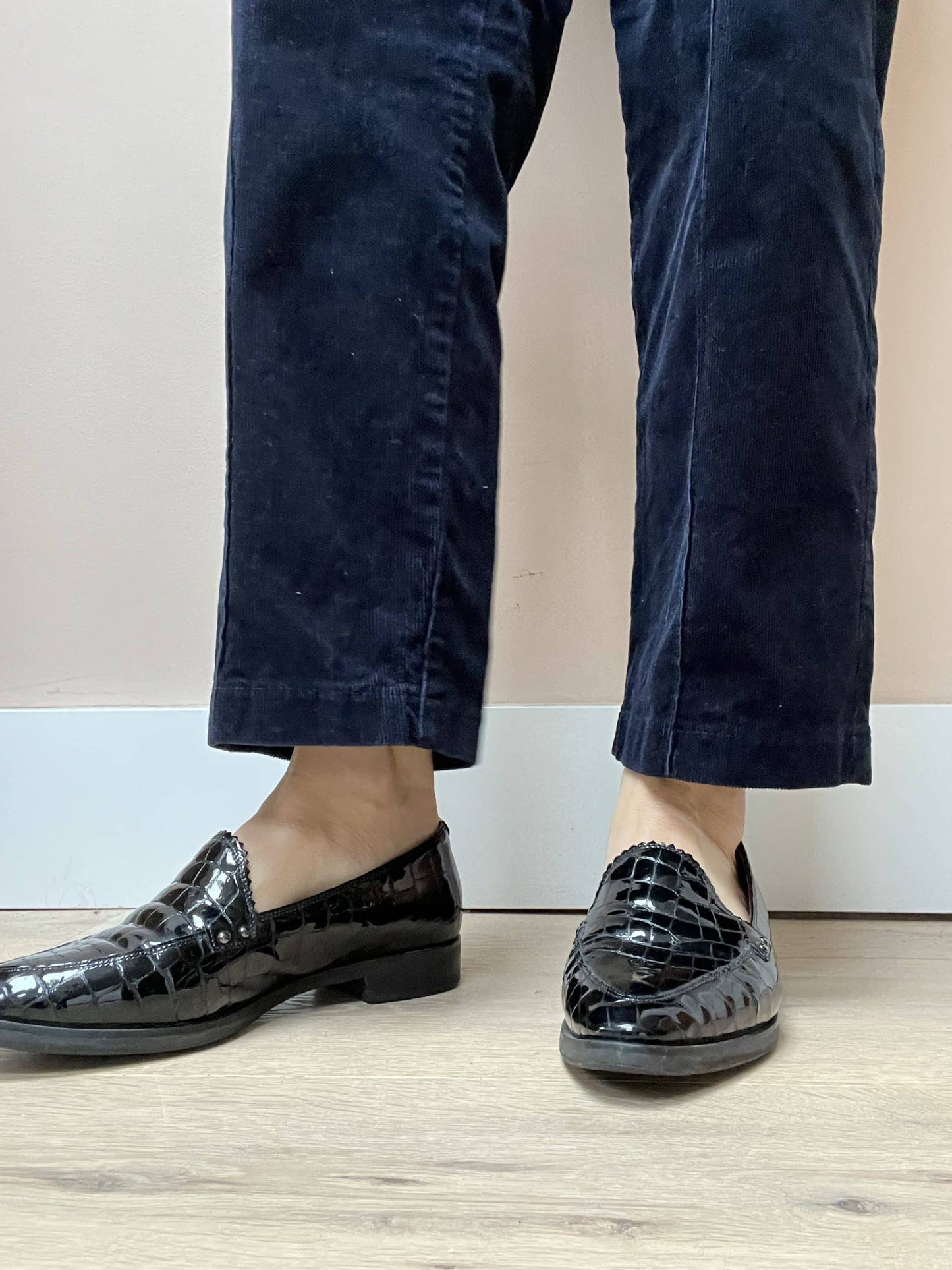 Russell & Bromley black leather mules uk4.5