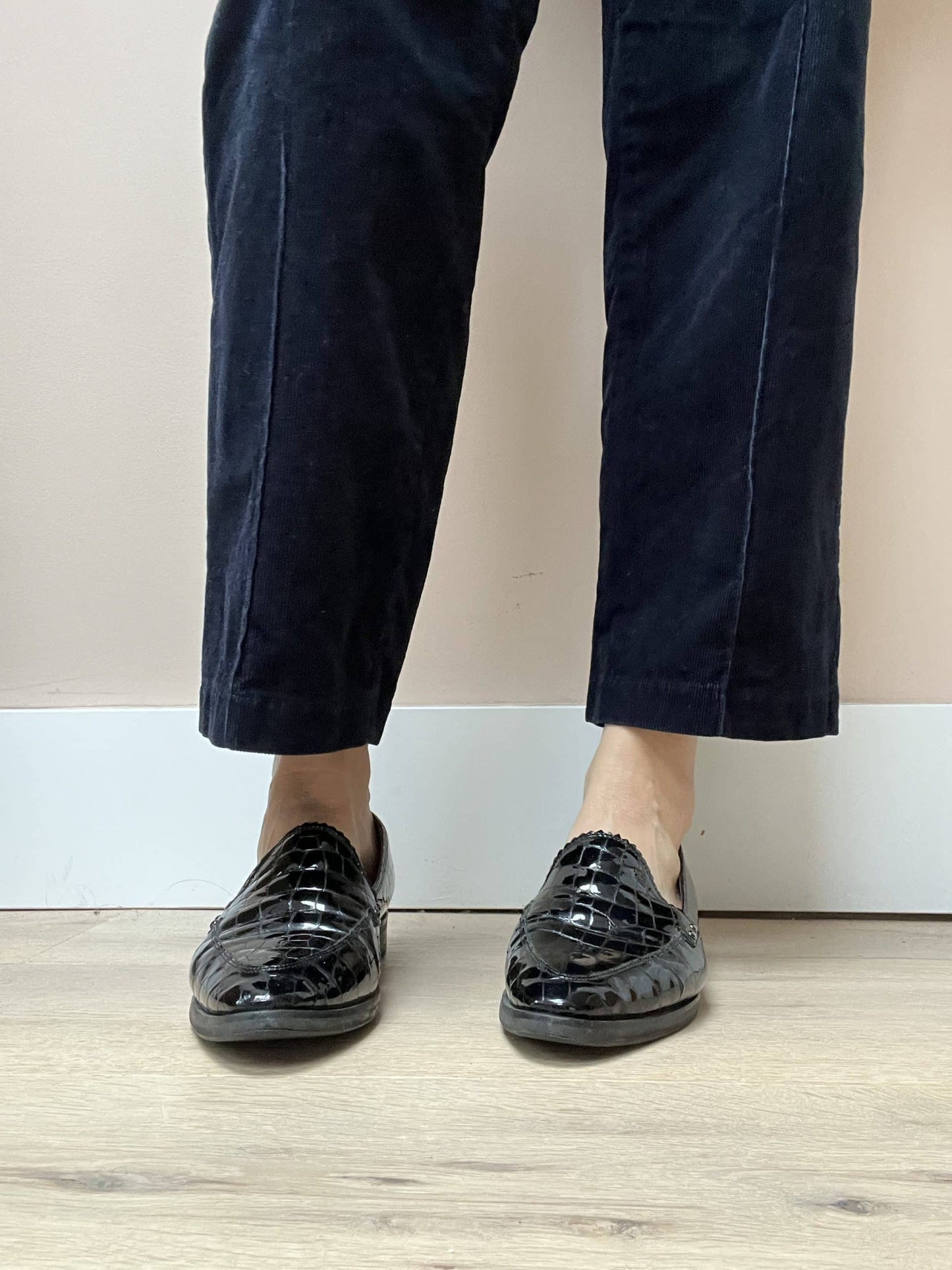 Russell & Bromley black leather mules uk4.5