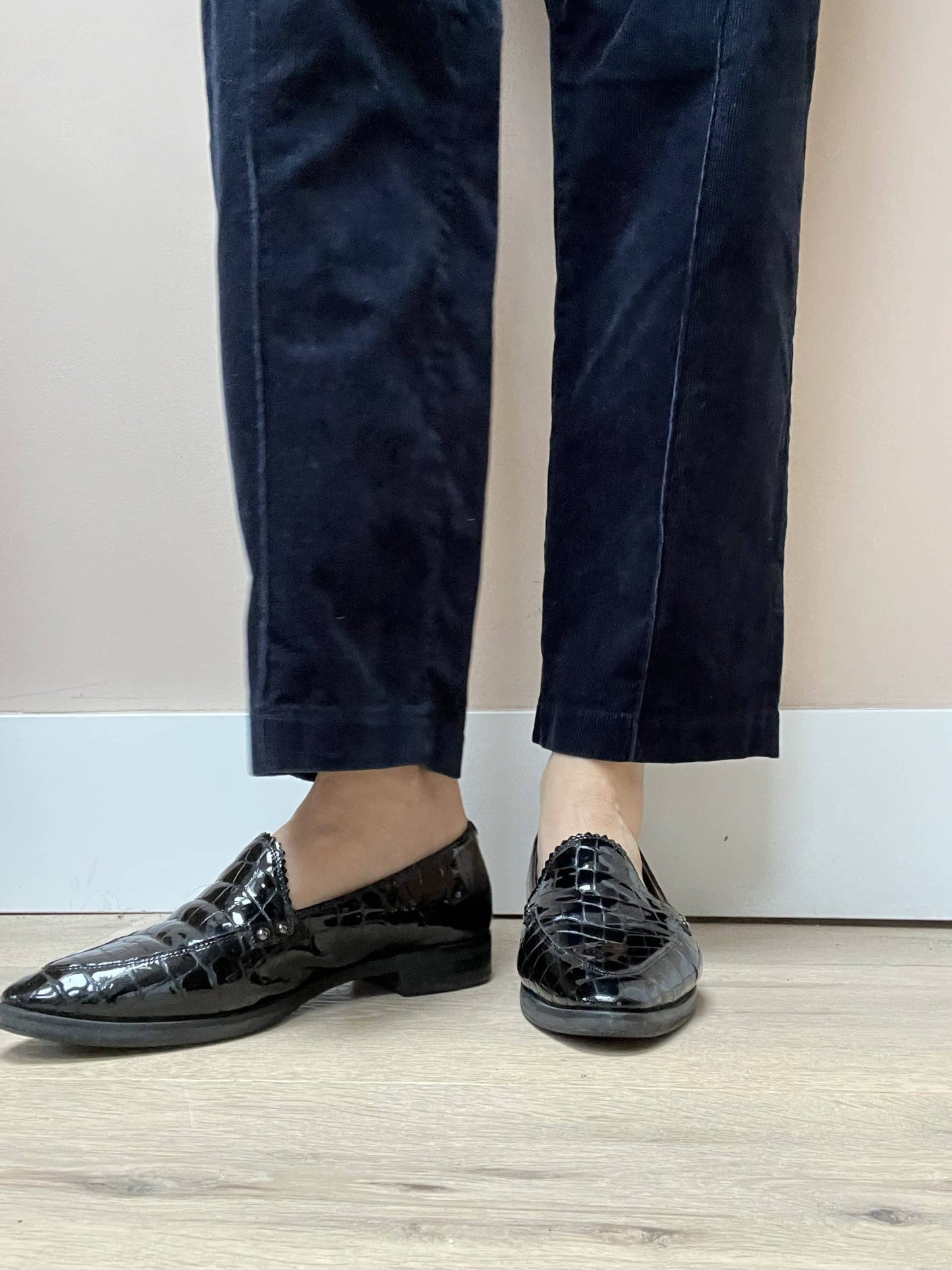 Russell & Bromley black leather mules uk4.5