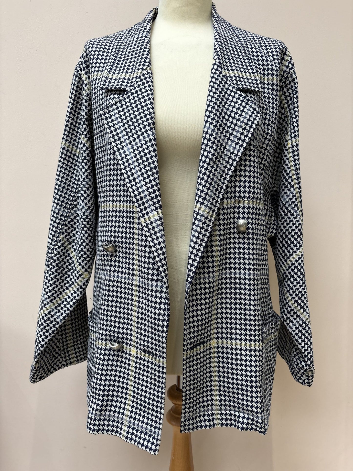 Vintage wool dogtooth jacket size 8/10