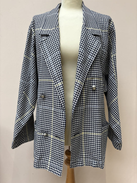 Vintage wool dogtooth jacket size 8/10
