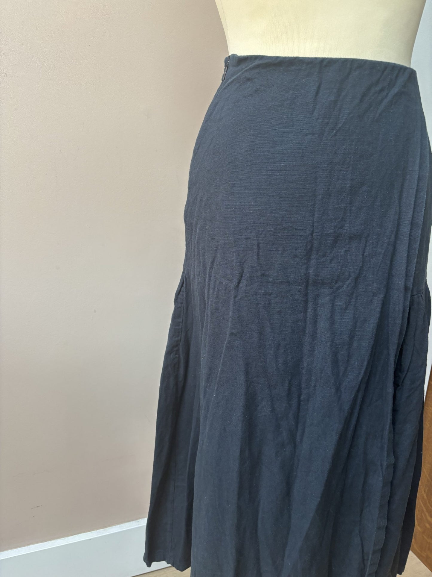 Really lovely Caramel cotton linen mix skirt size 8