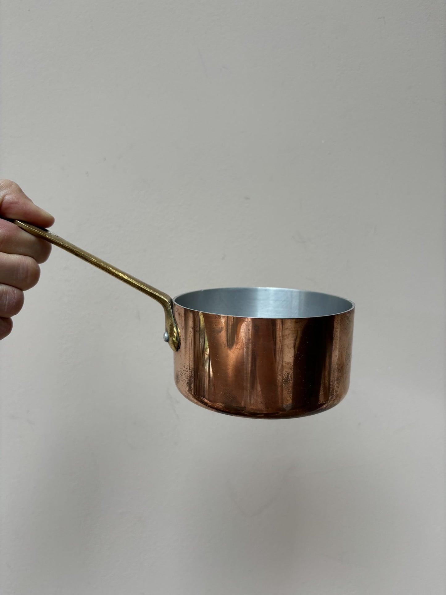 Vintage copper sauce pan