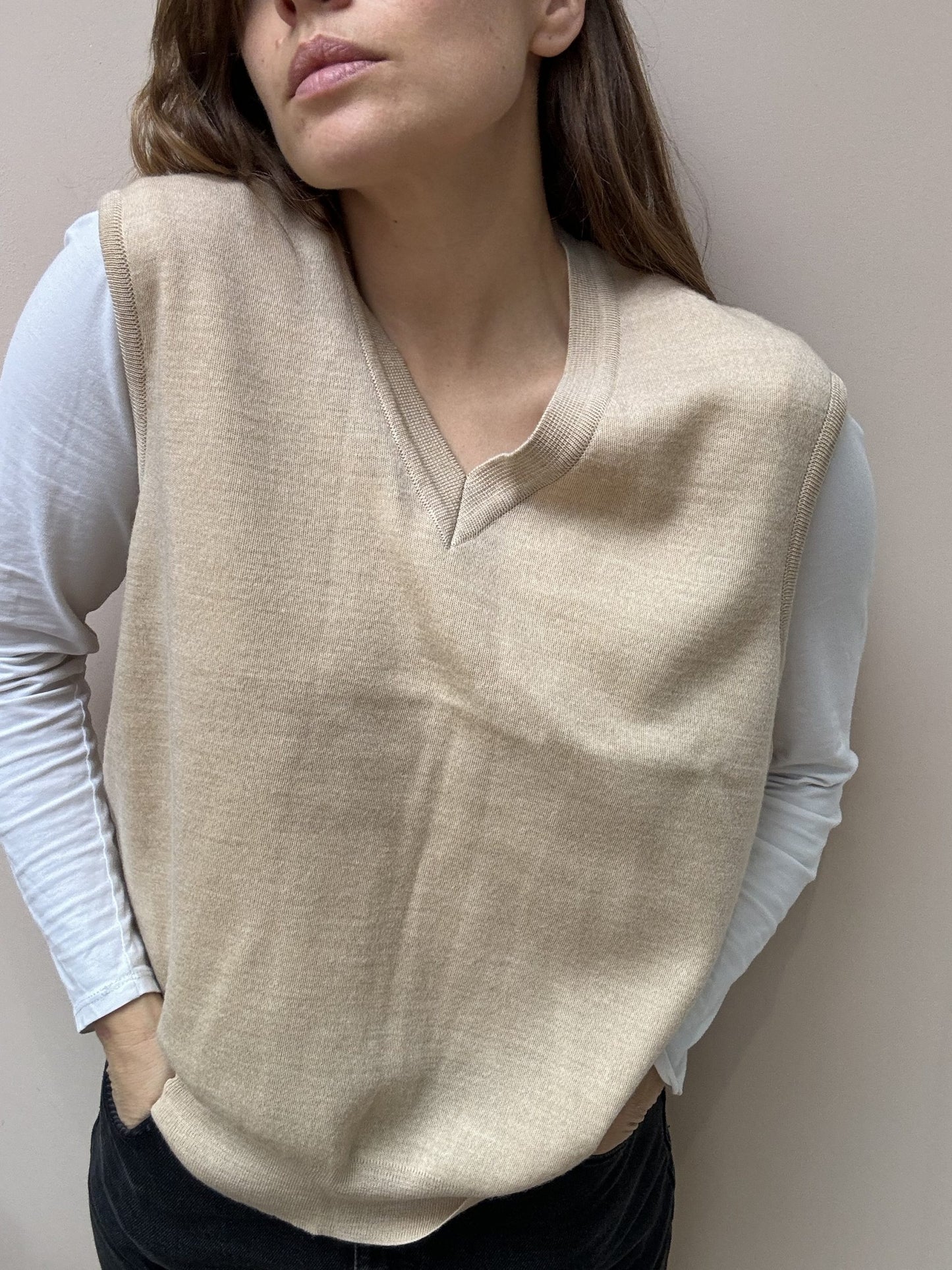 Wool tank top size 14