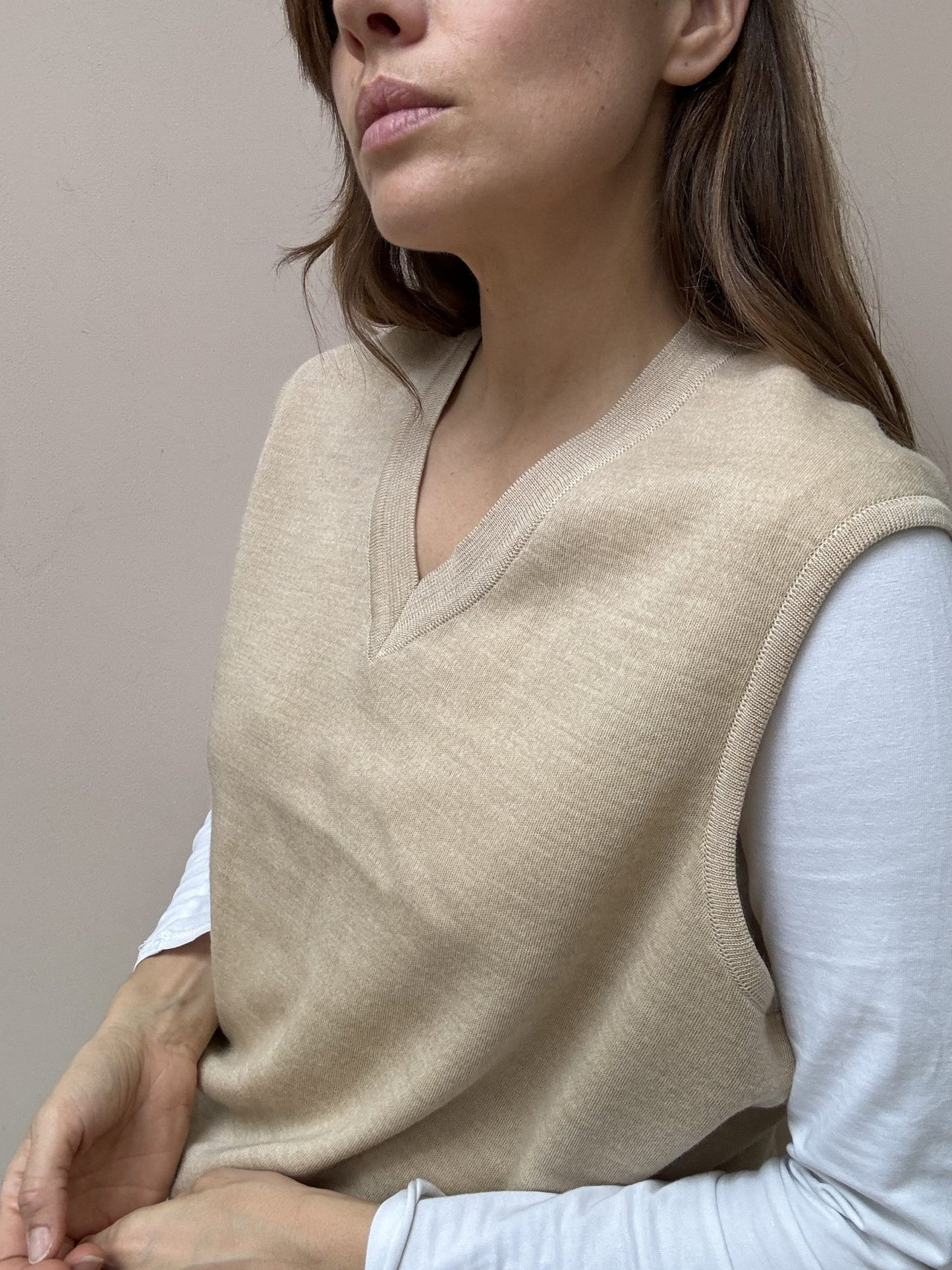 Wool tank top size 14