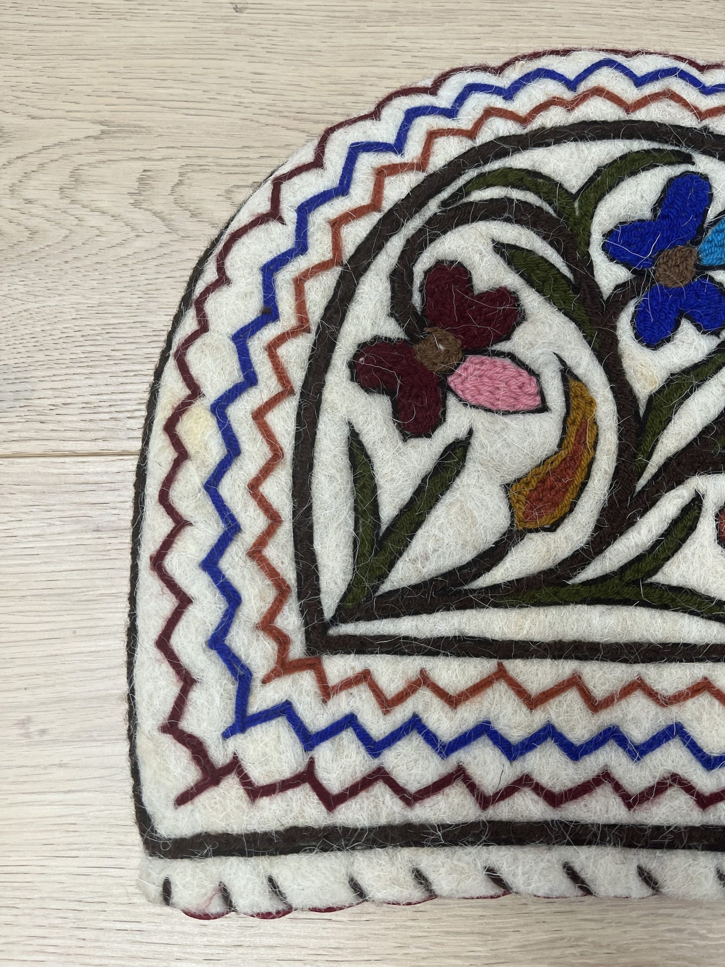 Embroidered tea cosy (one large one small)
