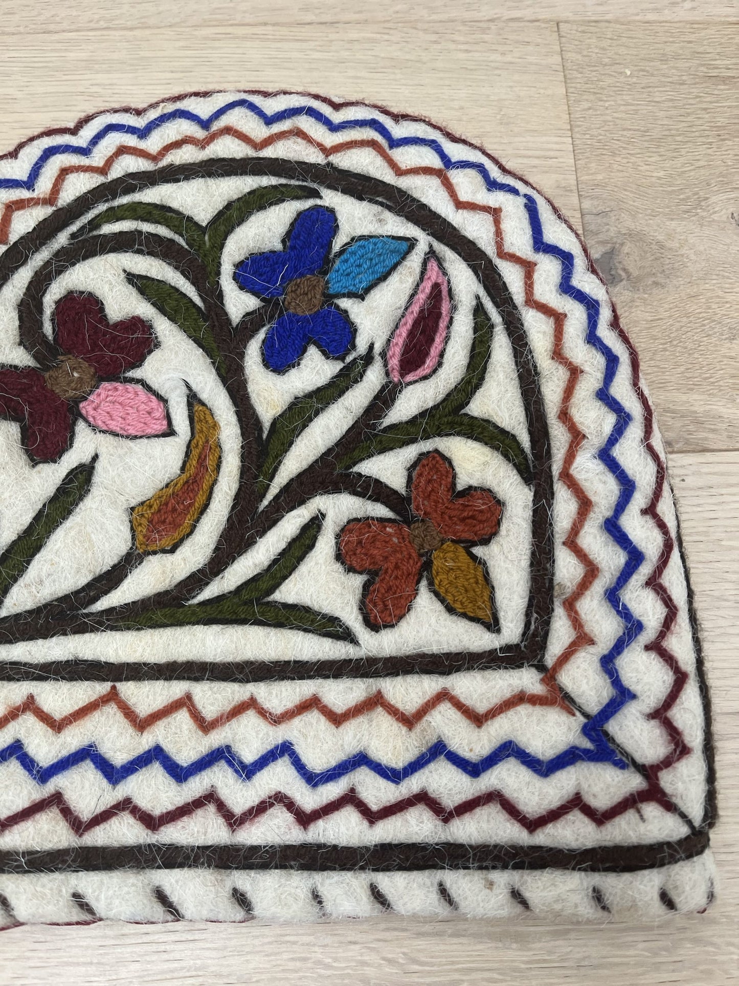 Embroidered tea cosy (one large one small)