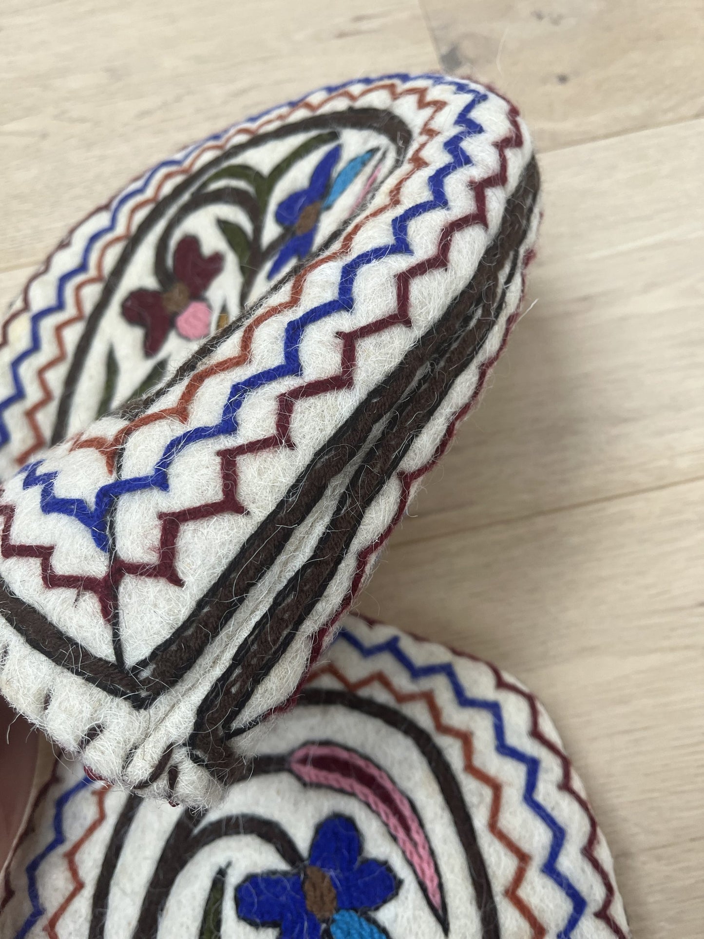 Embroidered tea cosy (one large one small)