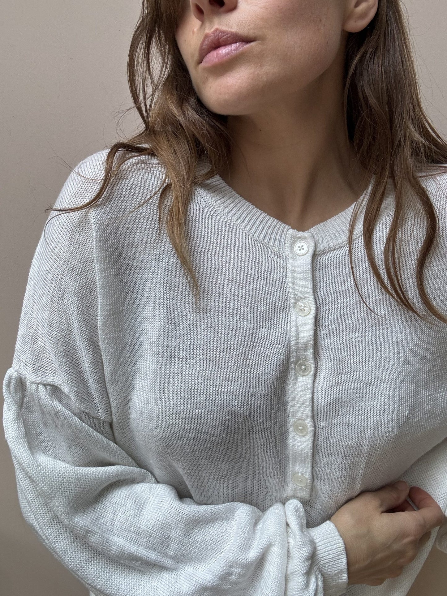 White linen jumper size 18/20